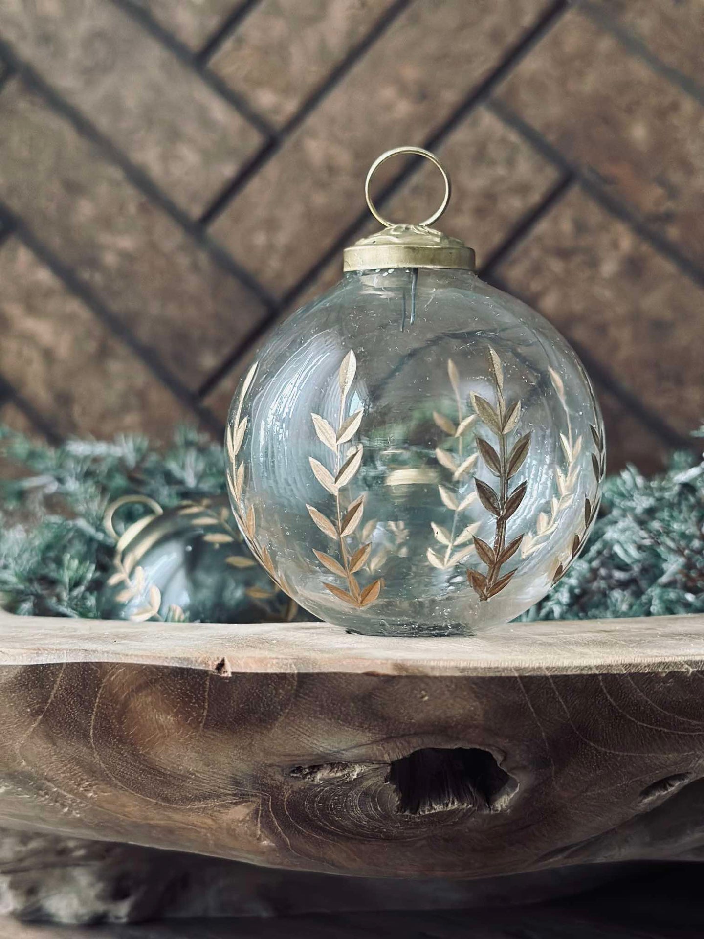 Glaskulor för jul - Paket med 3 st