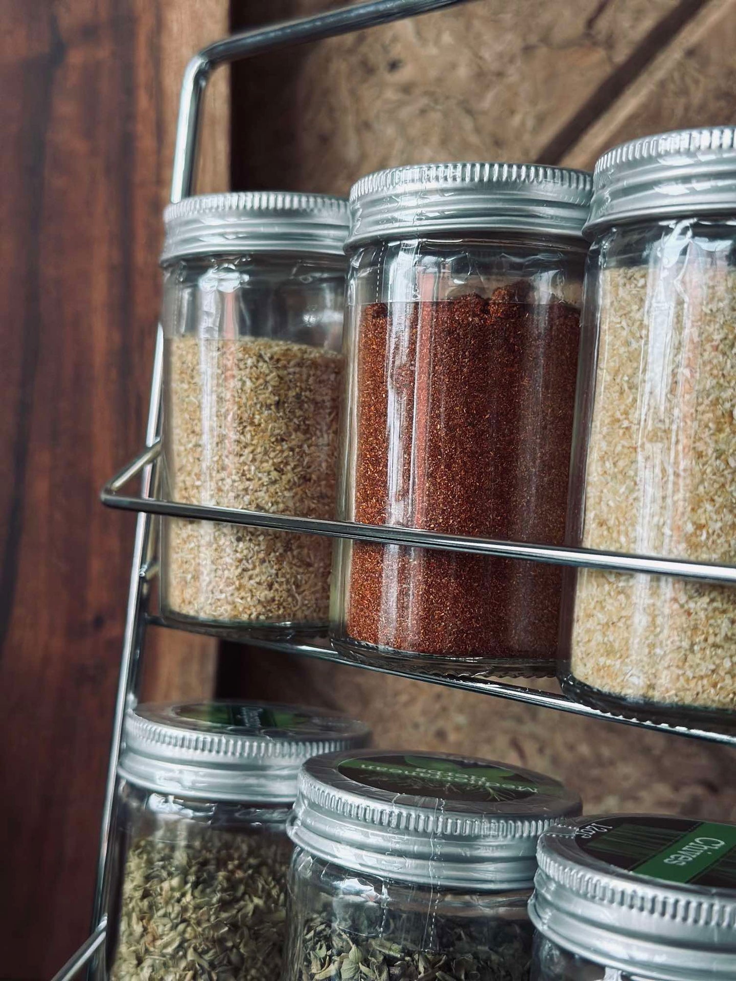 Kryddpaket med 8 varianter - Ställ medföljer