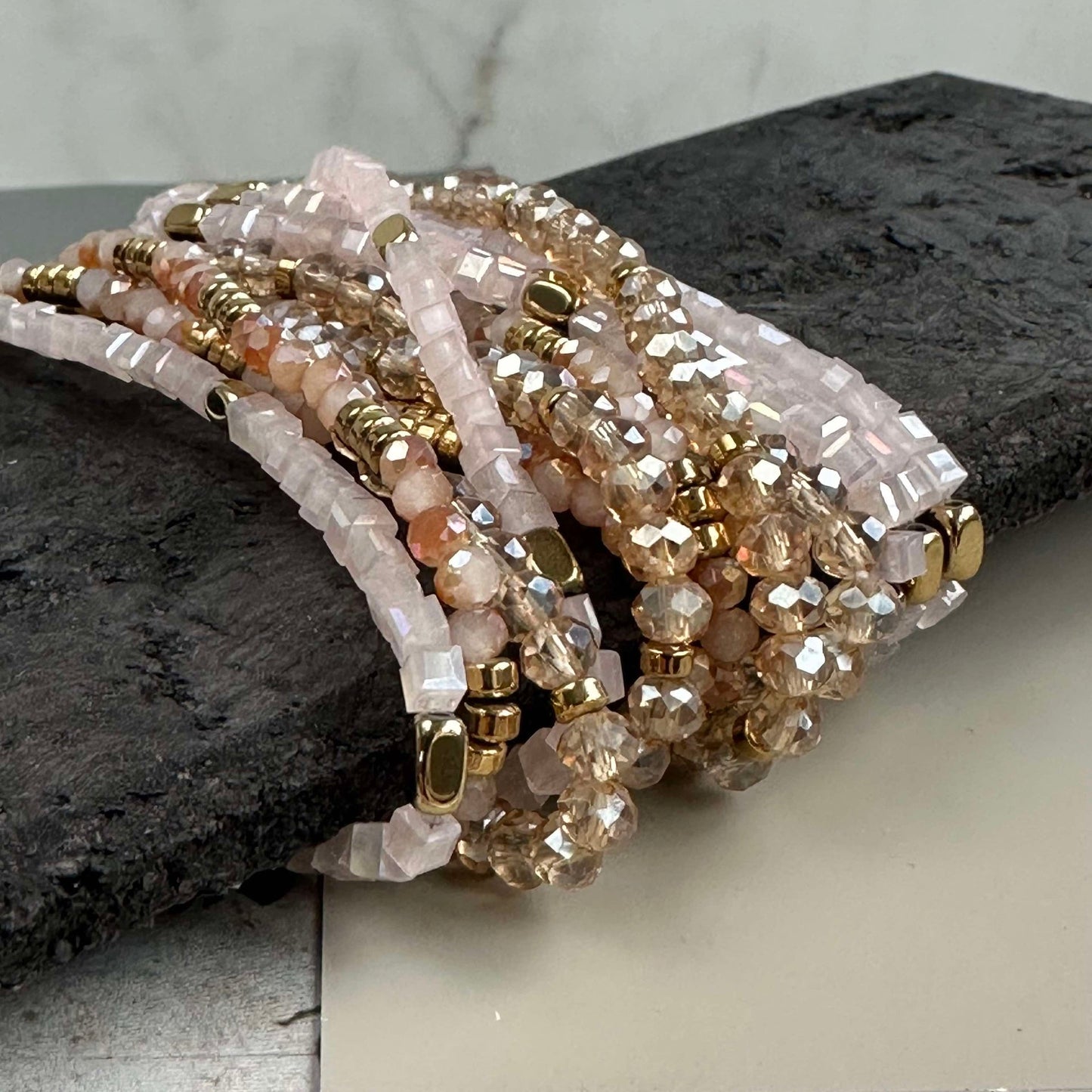 Merle Naturlig Armband - Set med 3 st