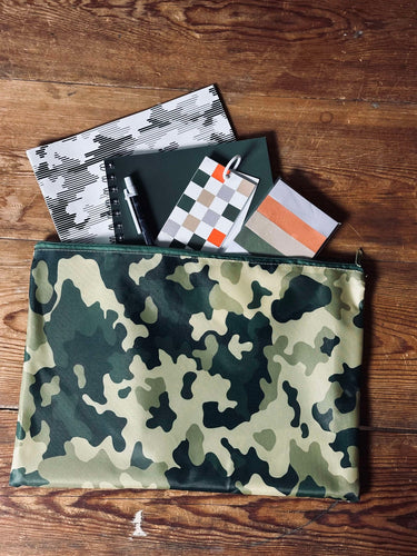 Set med anteckningsböcker och väska - Army