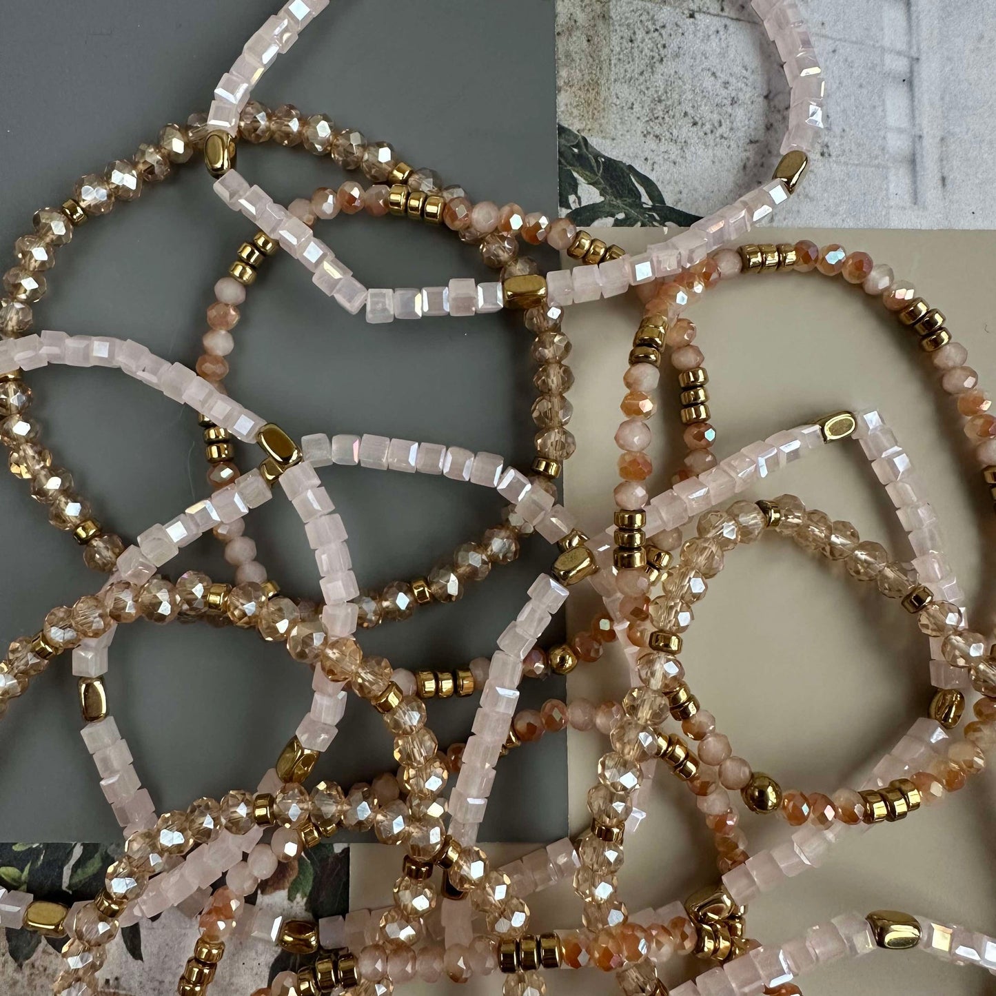 Armband Merle Natur - Set med 3 st