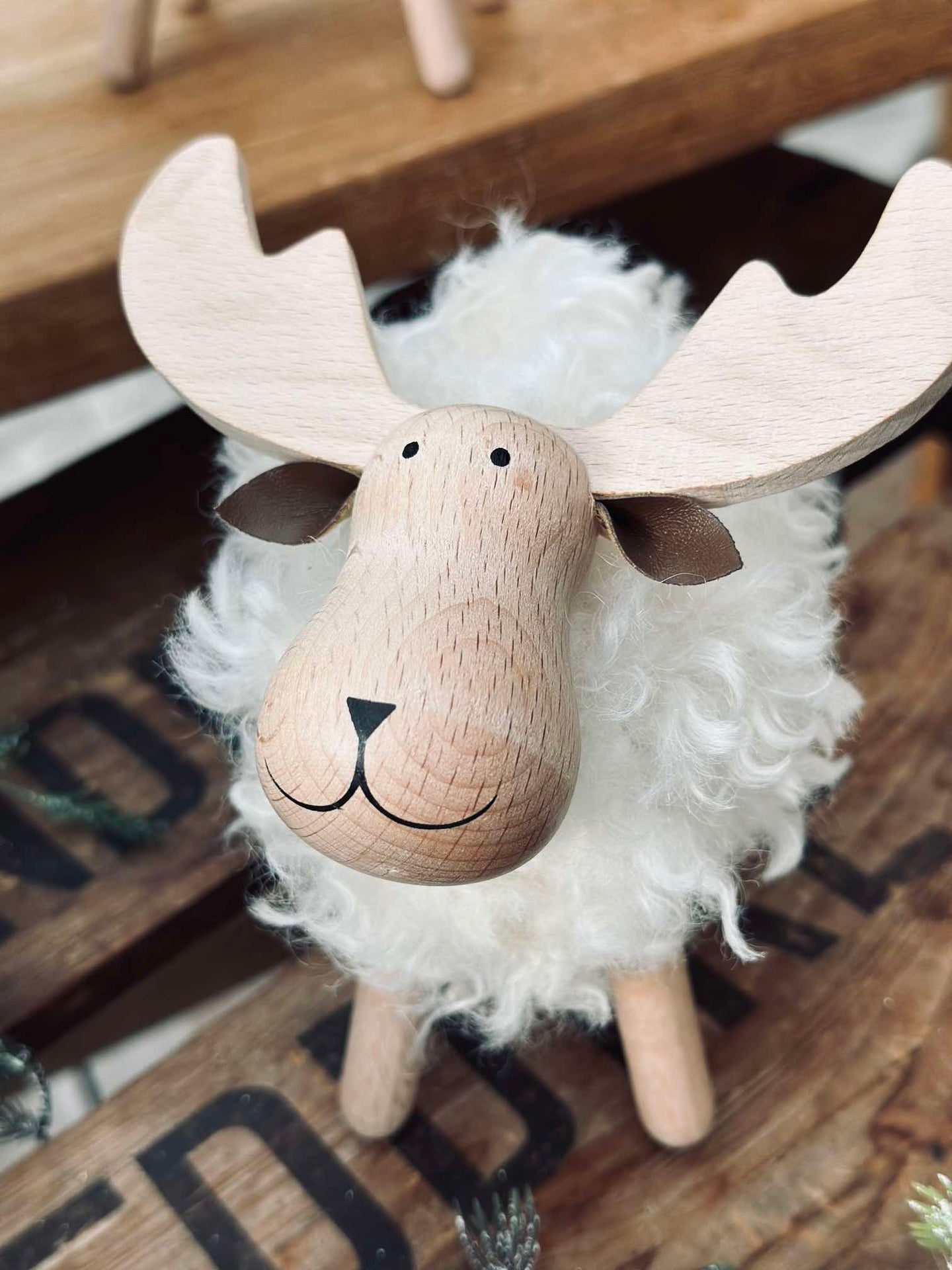Älg vit - Medium