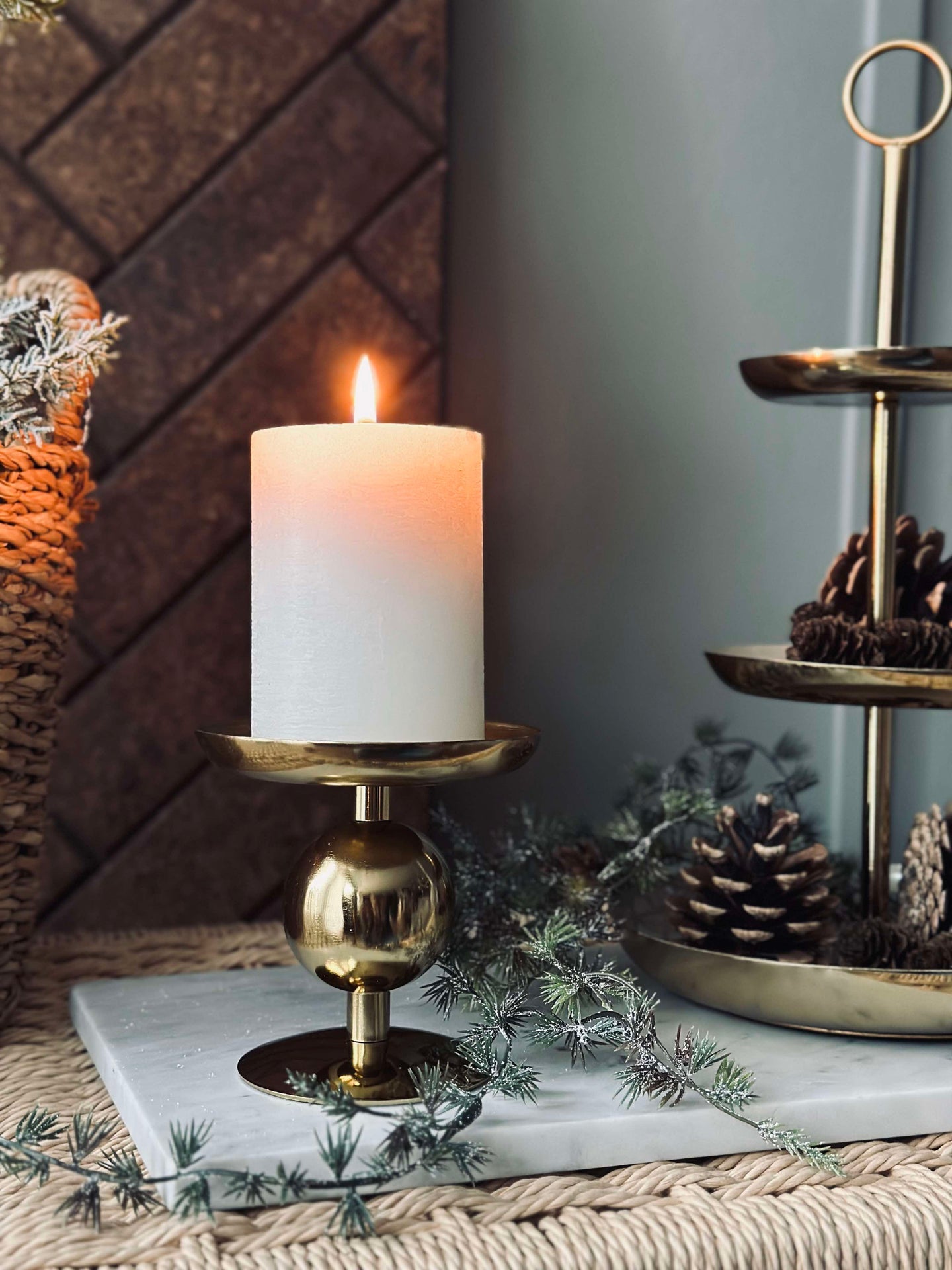 Ljushållare NOYA 10 cm - Guld