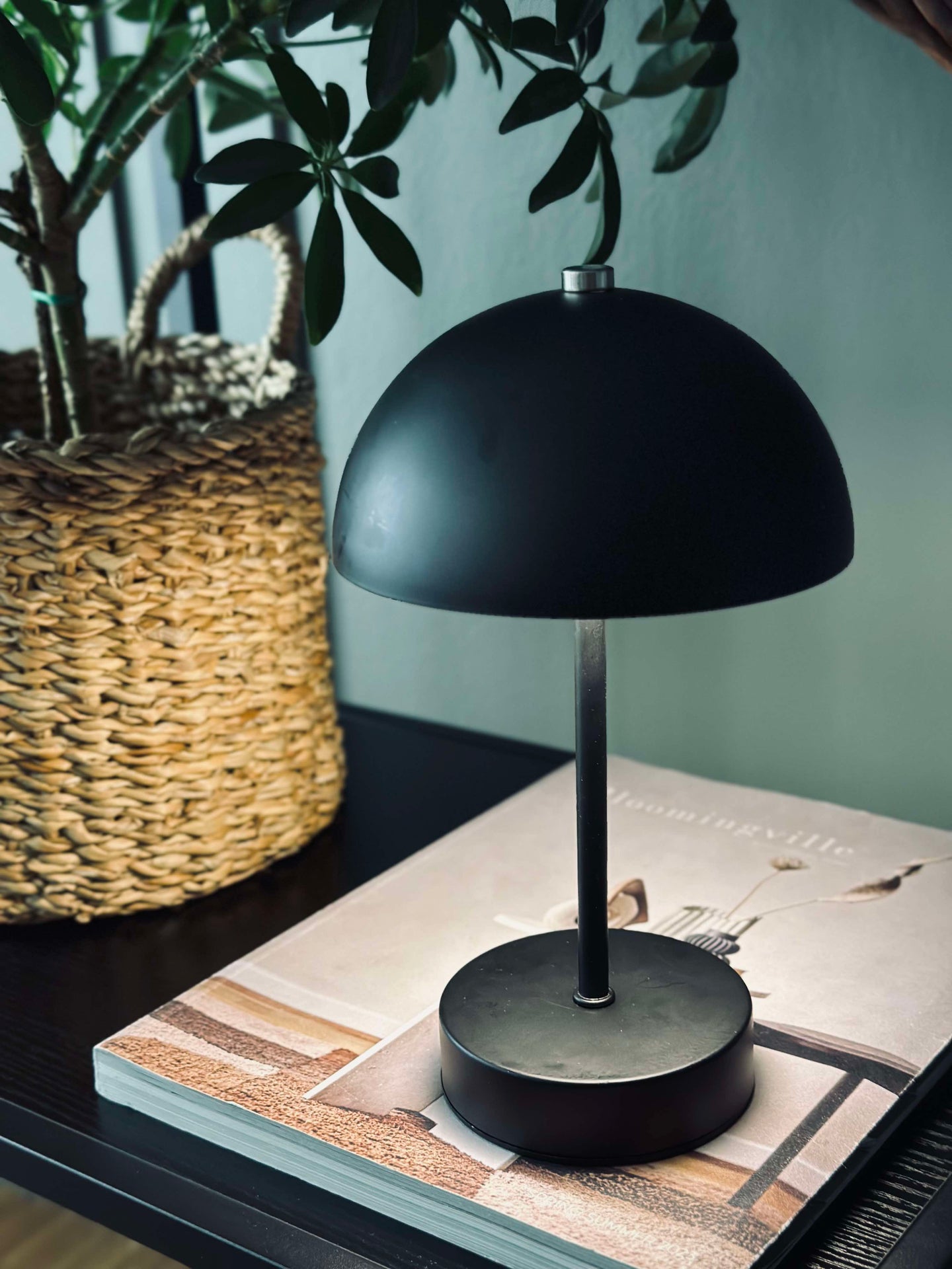 Bordslampa med touch - Svart