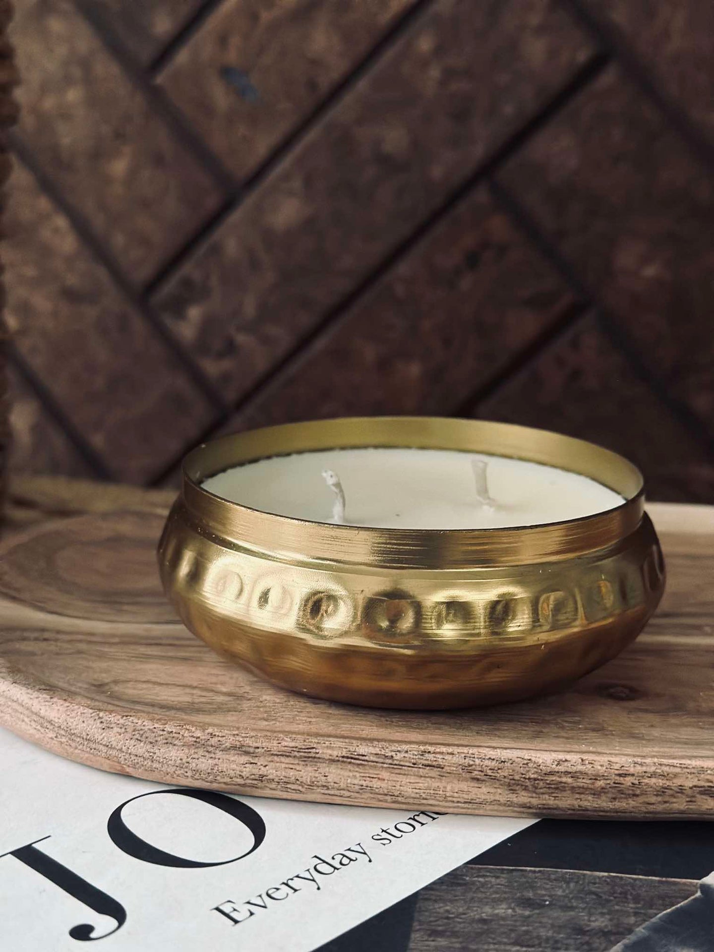 Ljus i burk Guld - Låg