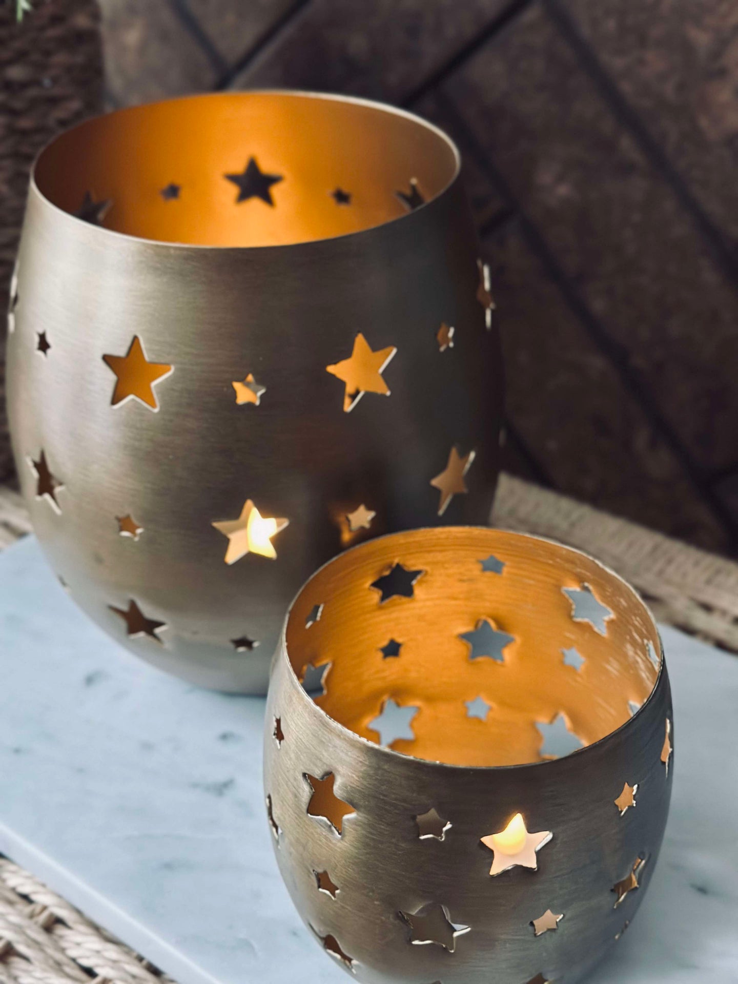 Ljusstake med stjärnor - Small