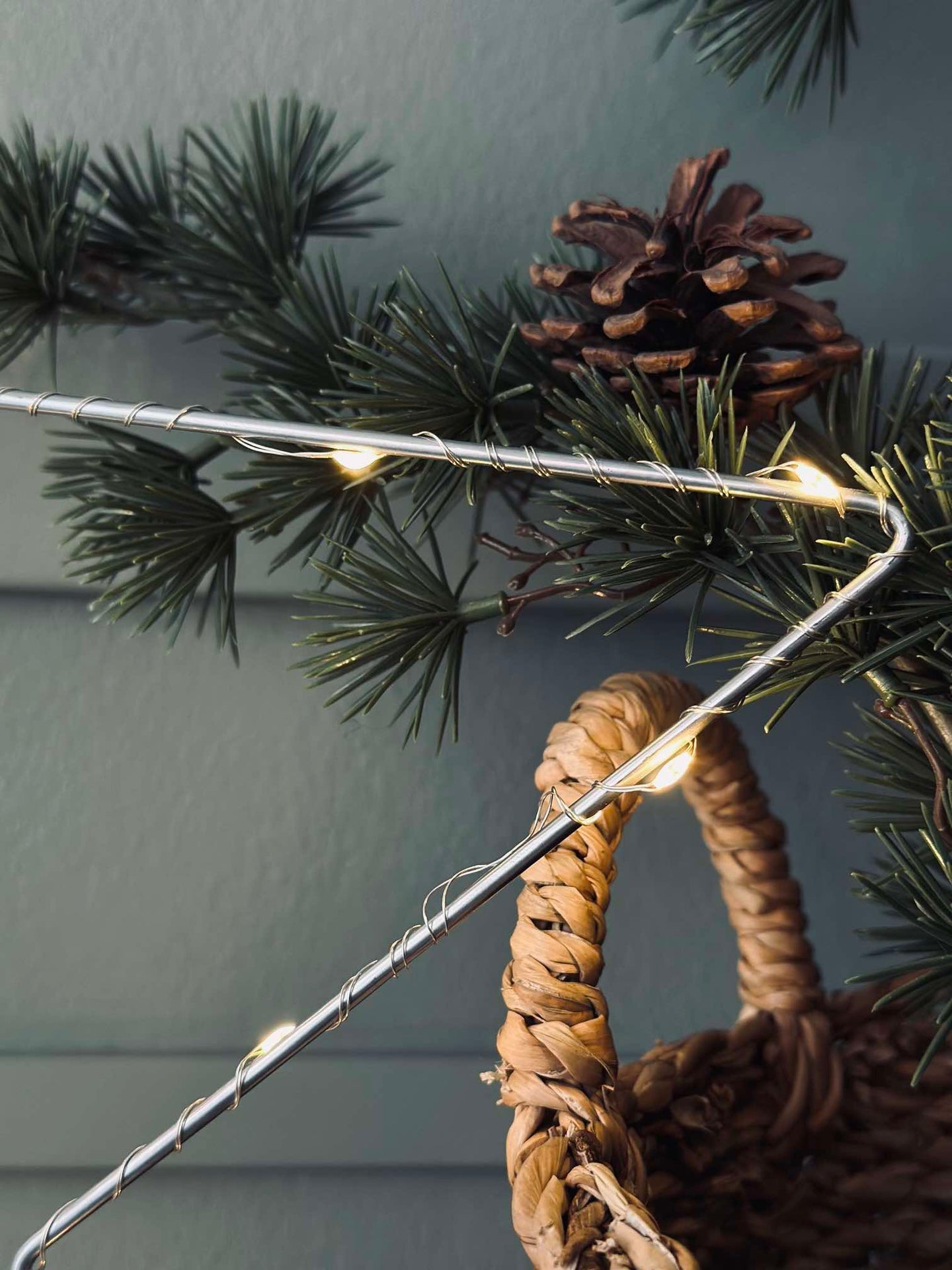 LED-stjärna Silver 45 cm - Godkänd för inomhus och utomhus