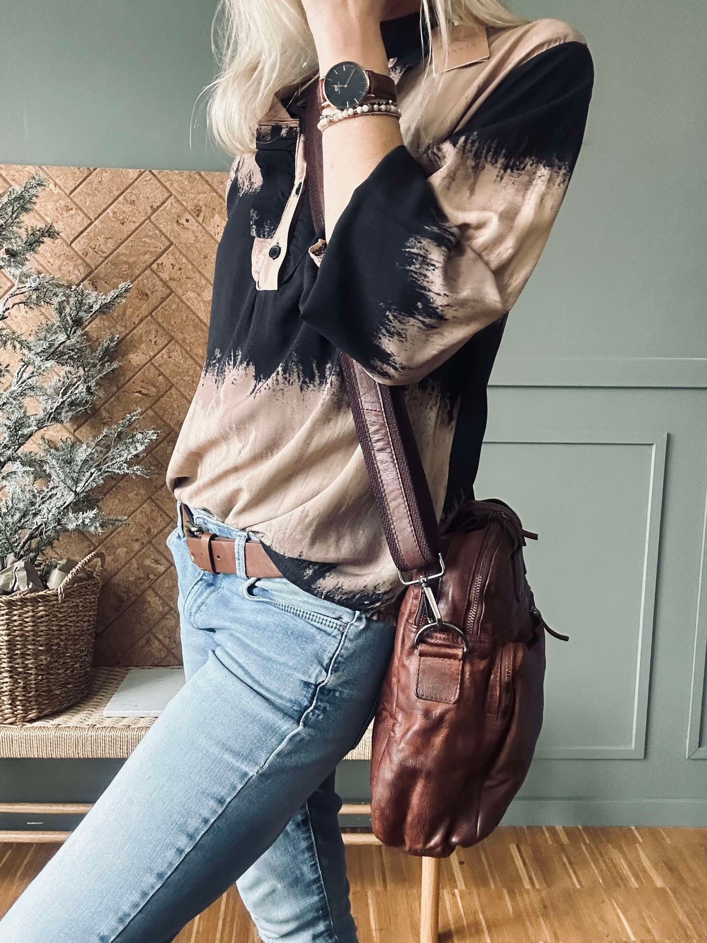 Arbetsväska - Brown Cow leather
