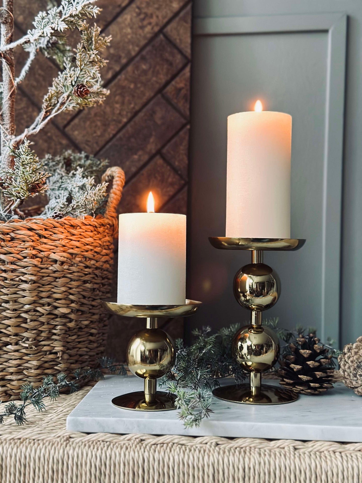 Ljusstake NOYA 10 cm - Gold