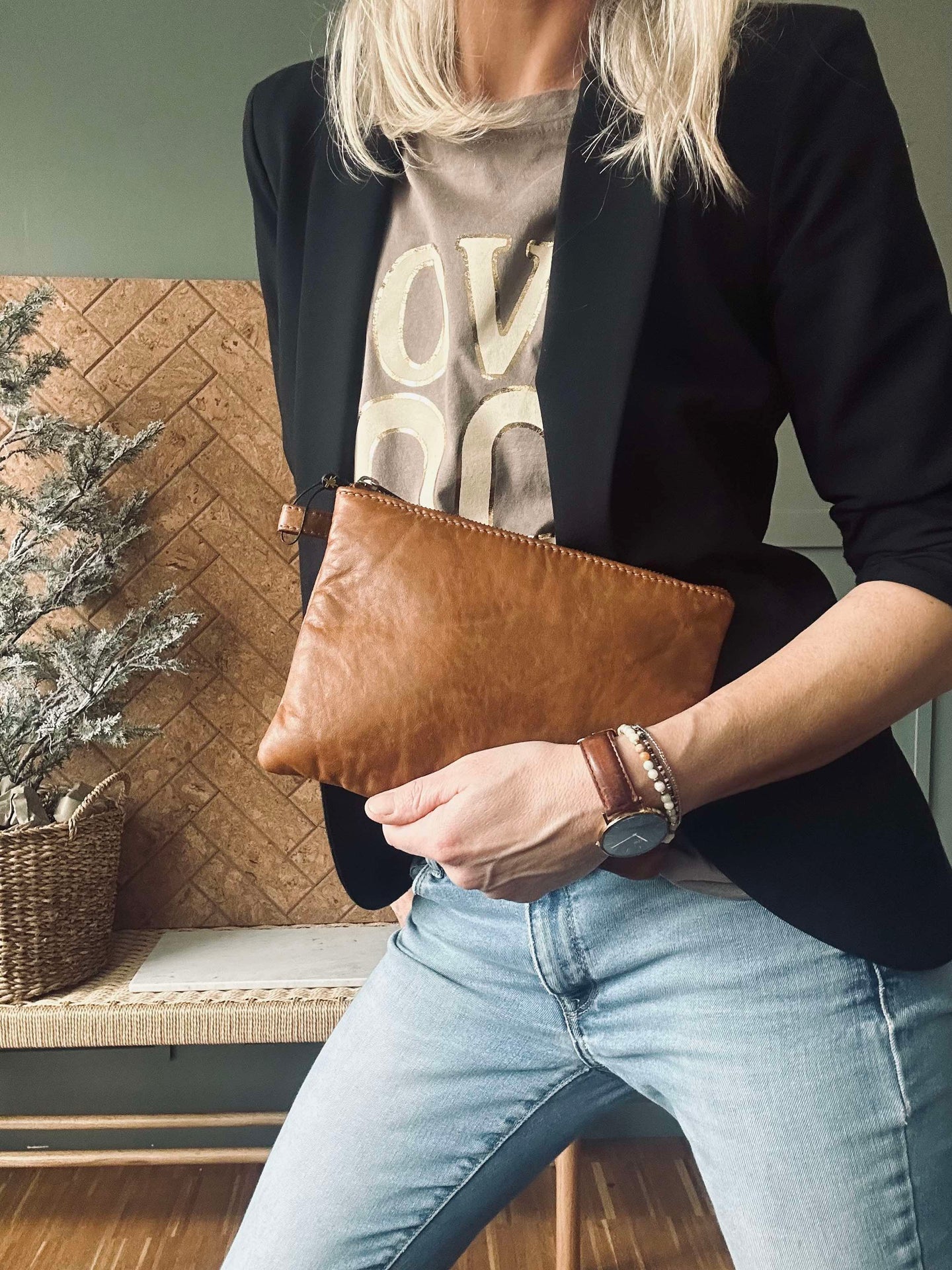 Clutch Alba - Cognac