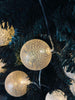 Ljusslinga med LED-kulor - Golden beige