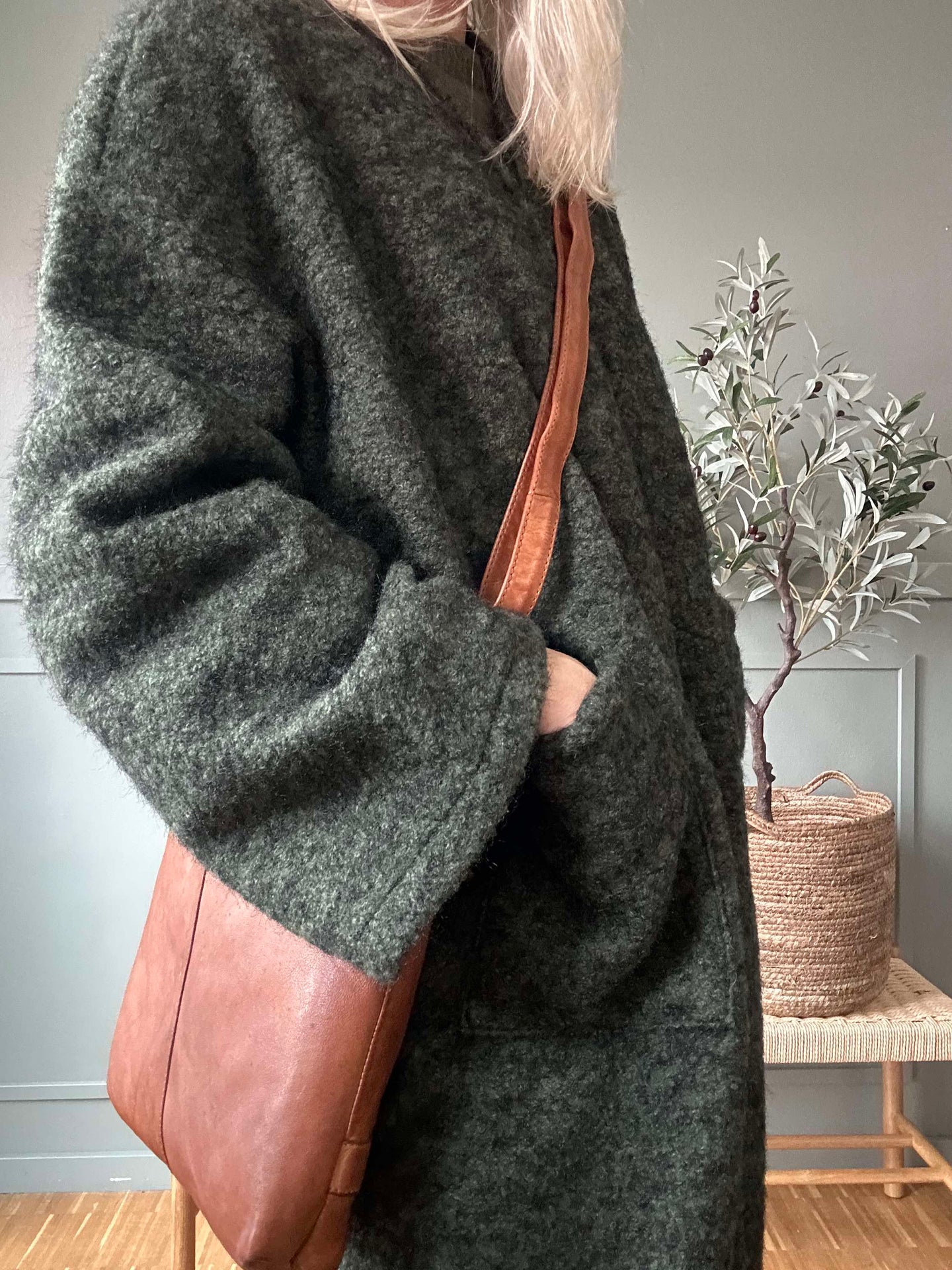 Jacka Belina - Oversize Mörk Kaki