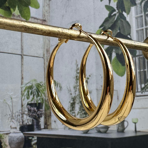 Örhängen Lharni Guld 18K förgylld