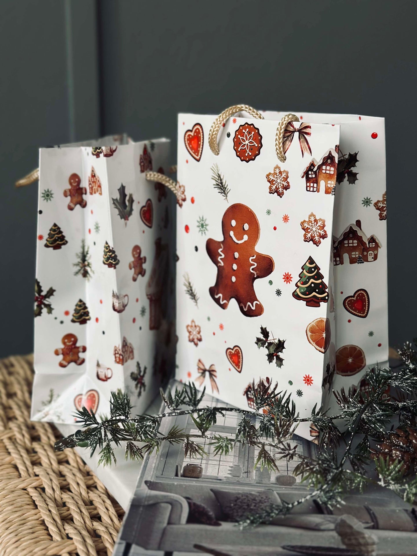 Presentpåse Gingerbread - 1 st