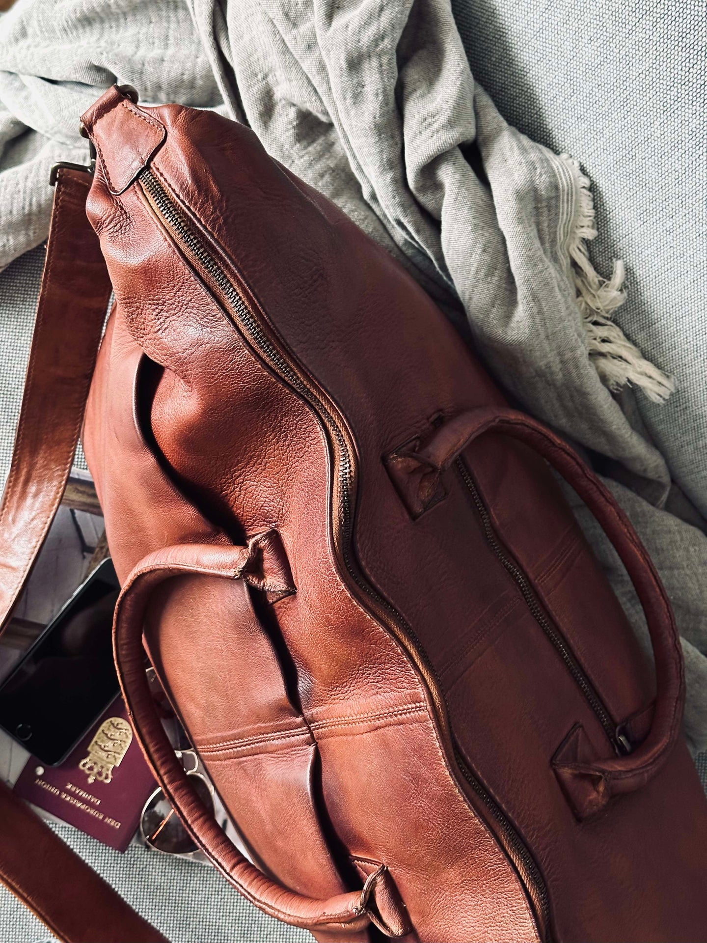 Weekendväska DEXTER Cognac