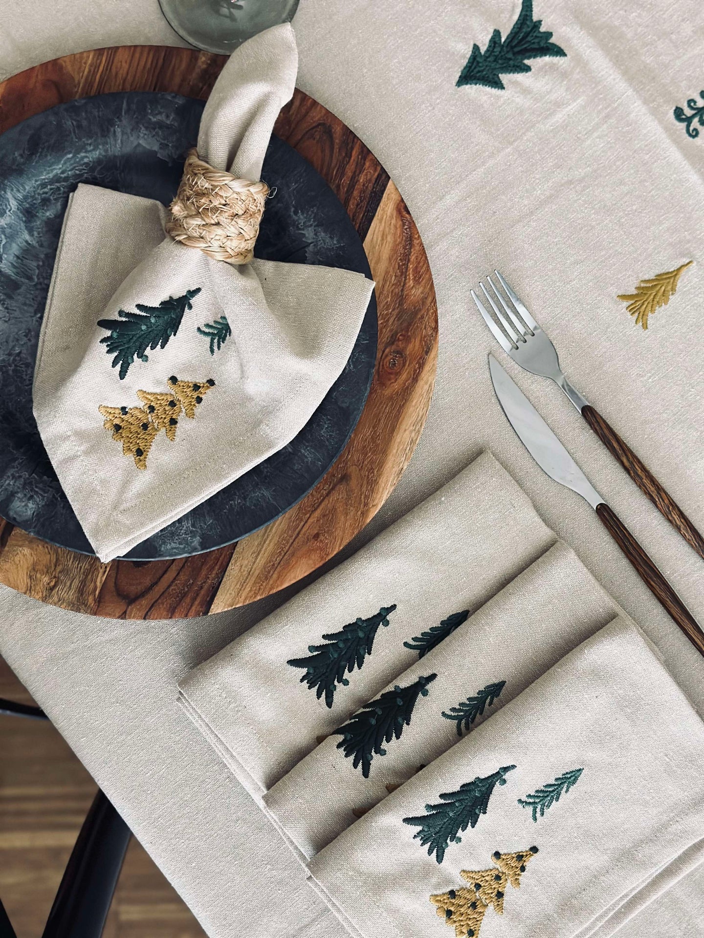 Servetter Träd - Paket med 4 st