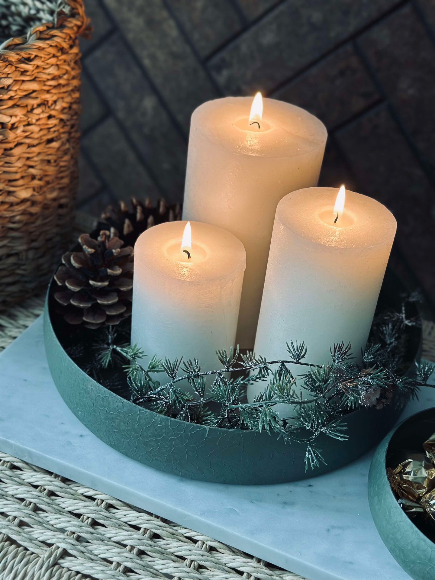 NOYA Serveringsfat 26 cm - Grön