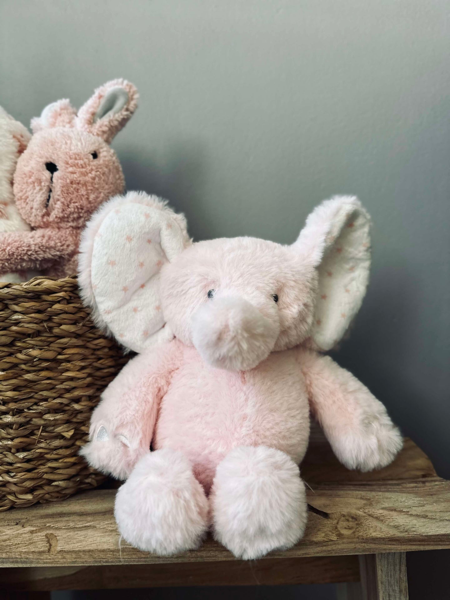 Nalle Elefant 25 cm - Ljusrosa