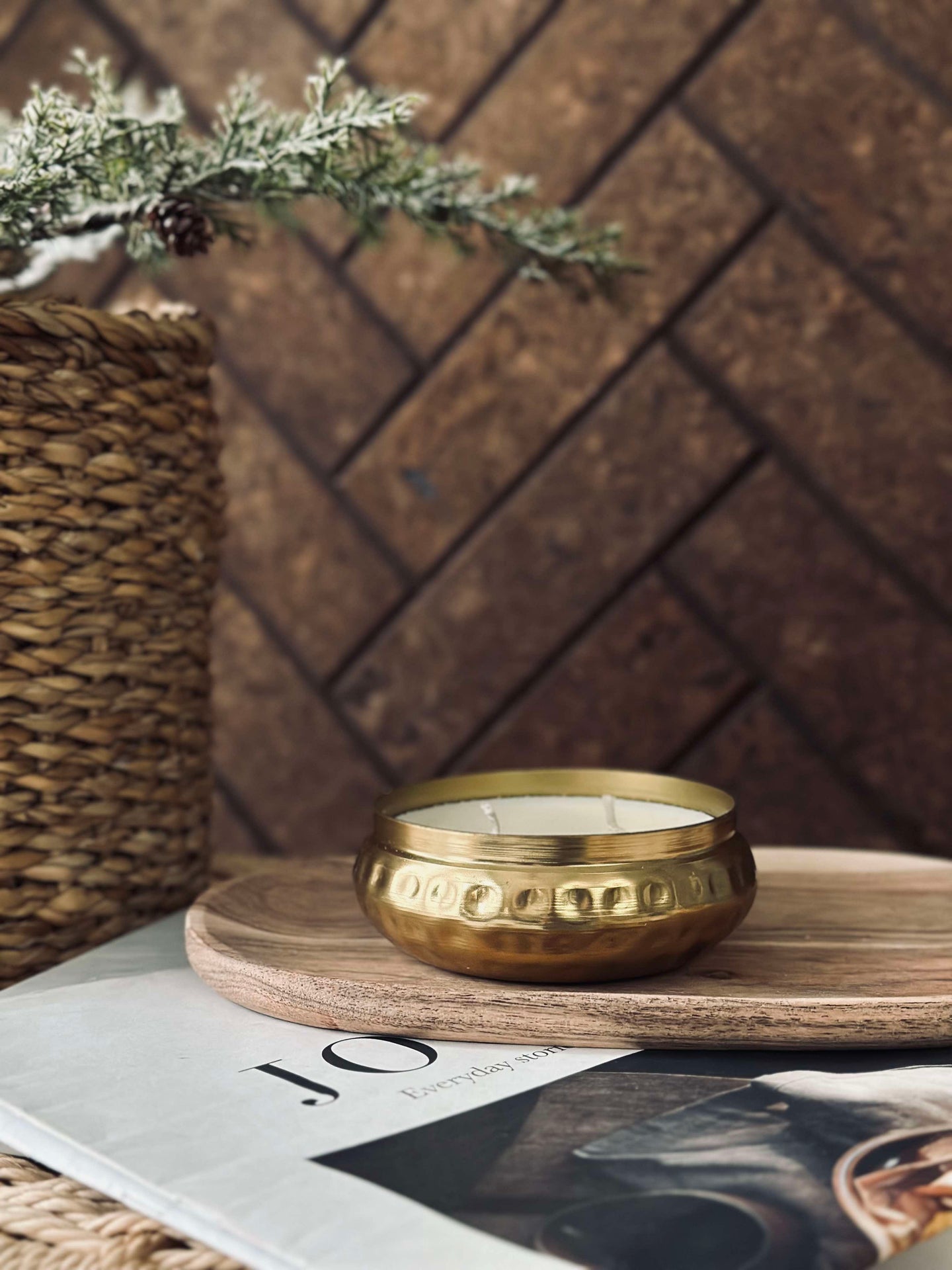Ljus i burk Guld - Låg