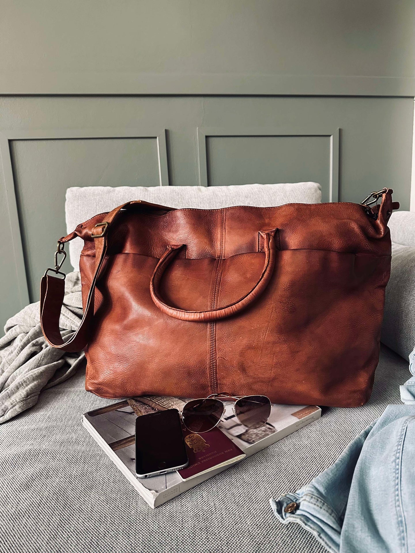 Weekendväska DEXTER Cognac