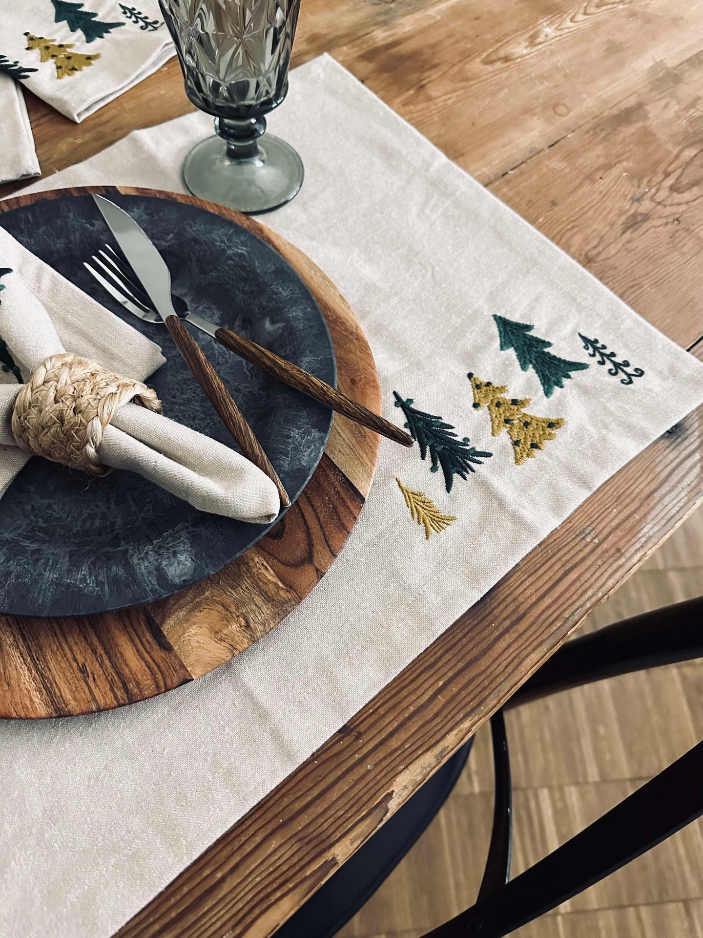 Bordstabletter Träd 35x45cm - 4 st.