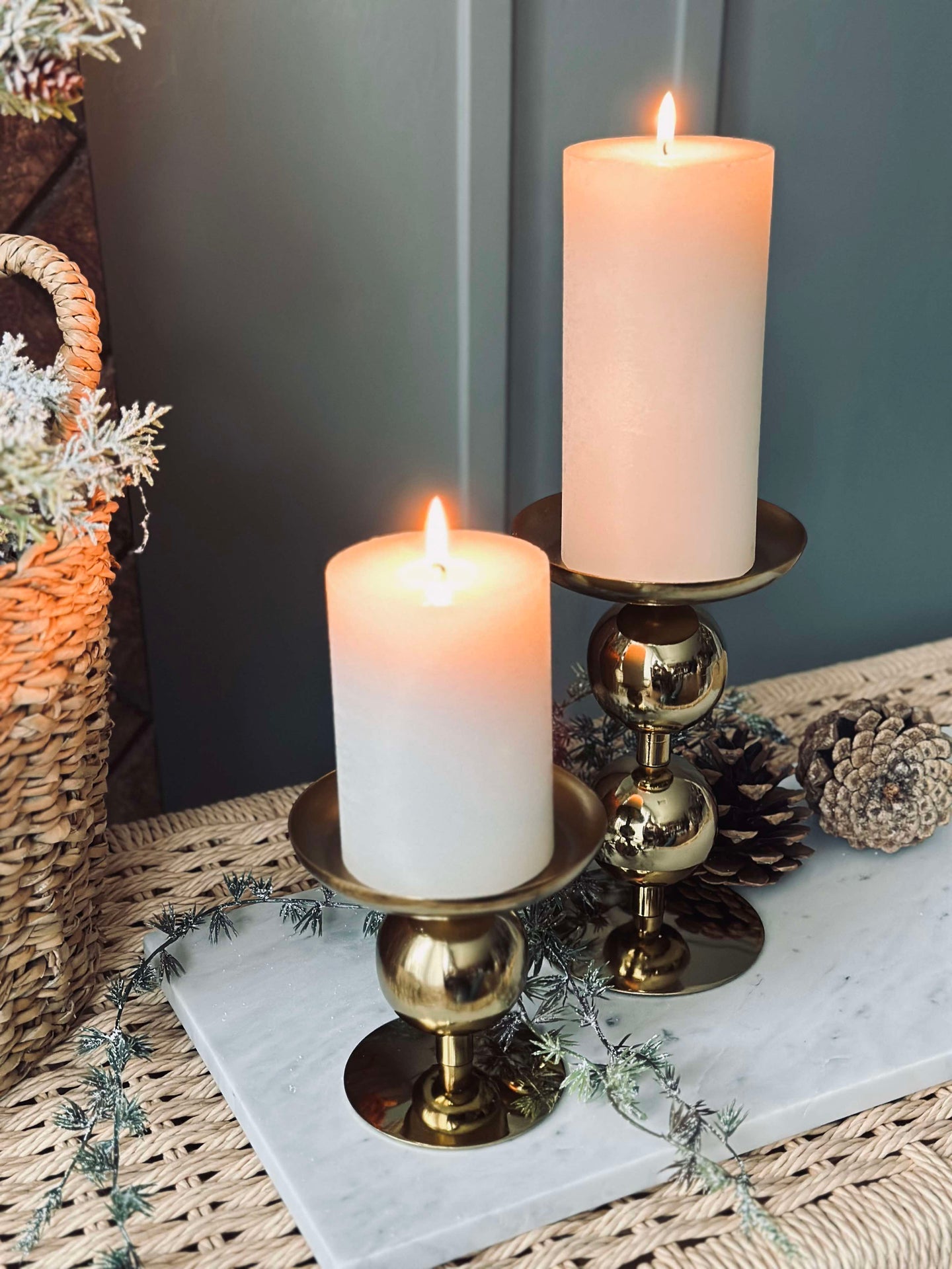 Ljusstake NOYA 17 cm - Guld