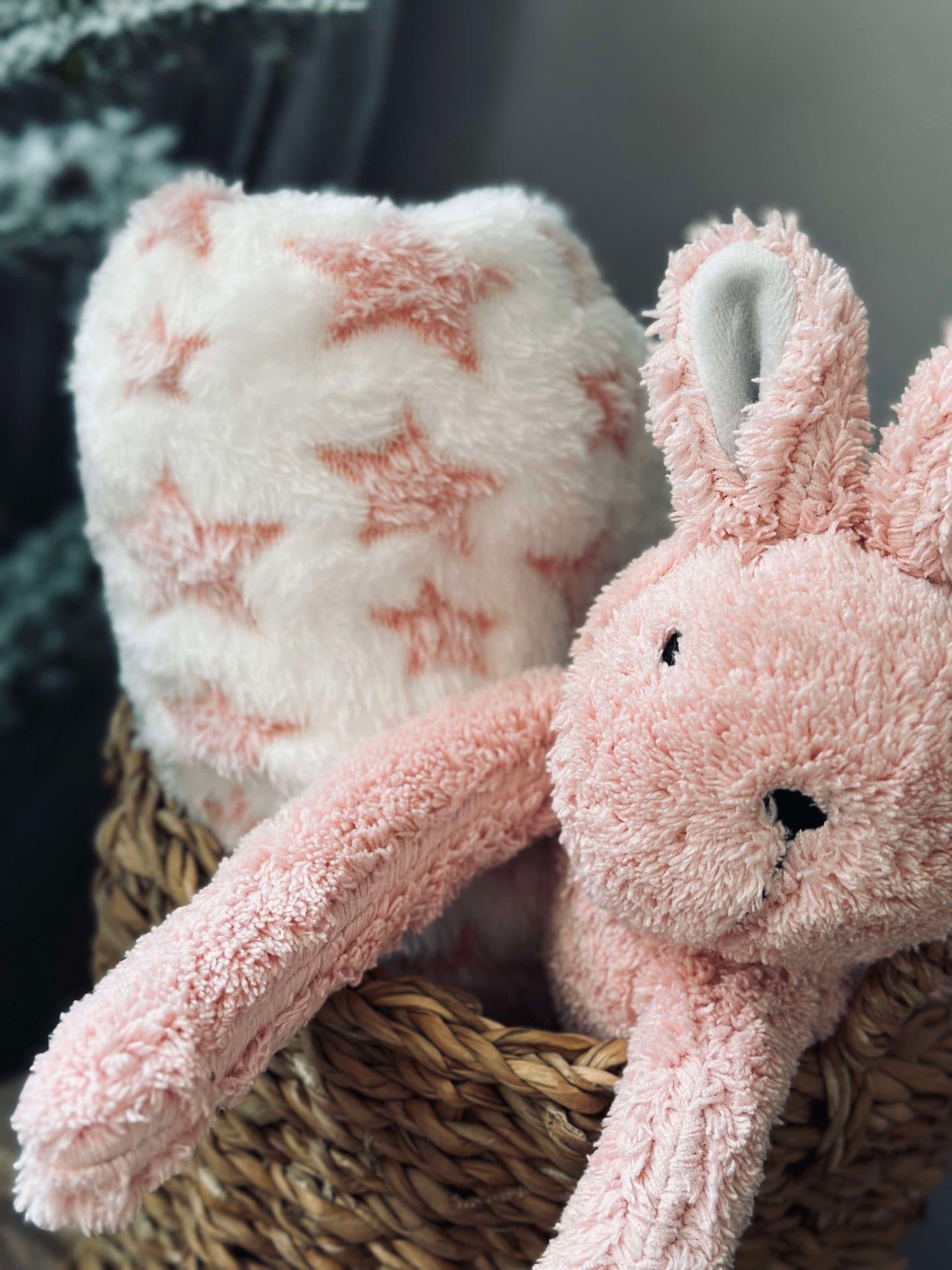 Babyfilt med nalle - Kanin