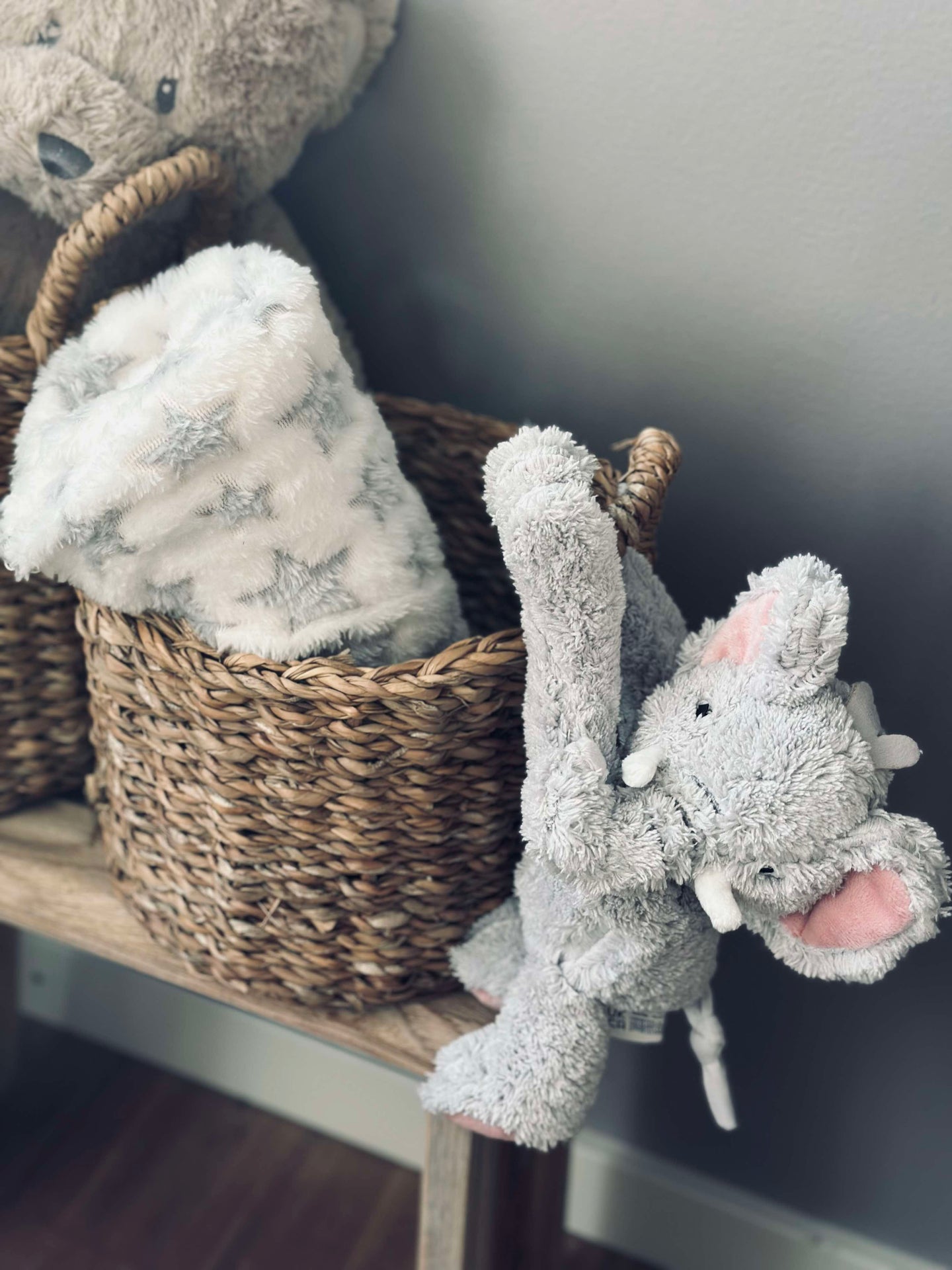 Babyfilt med nalle - Elefant