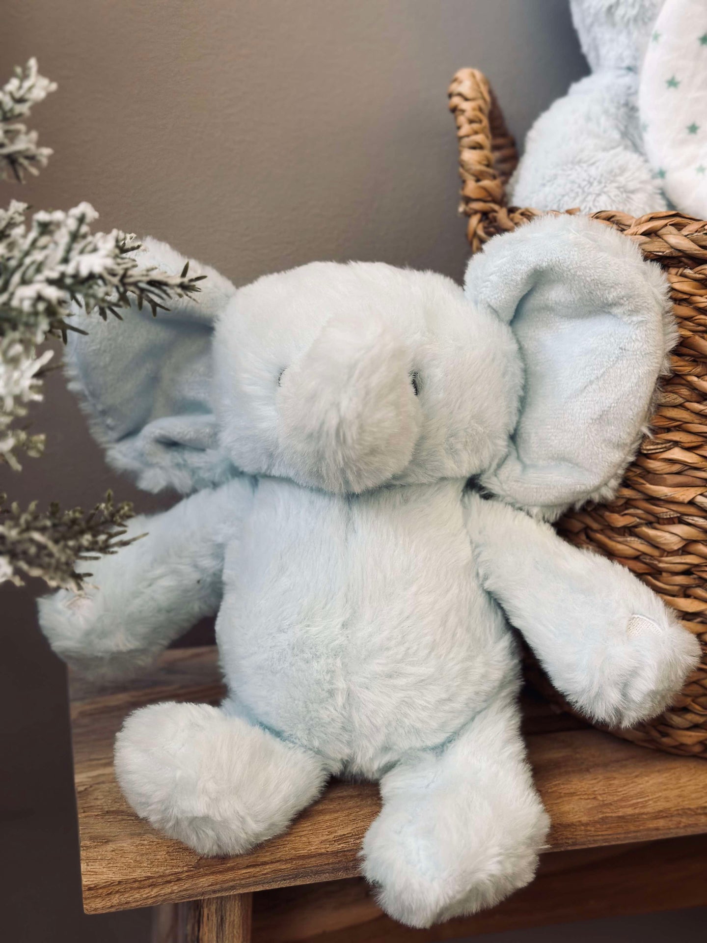 Nalle Elefant 25cm - Ljusblå