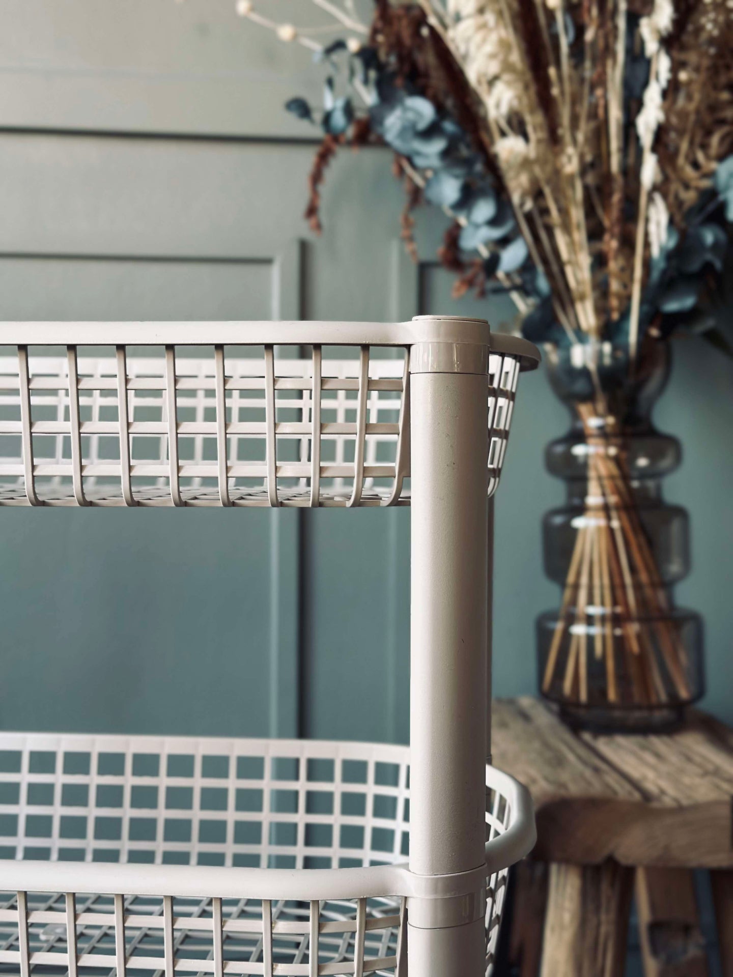 Rullvagn med 4 korgar - Beige