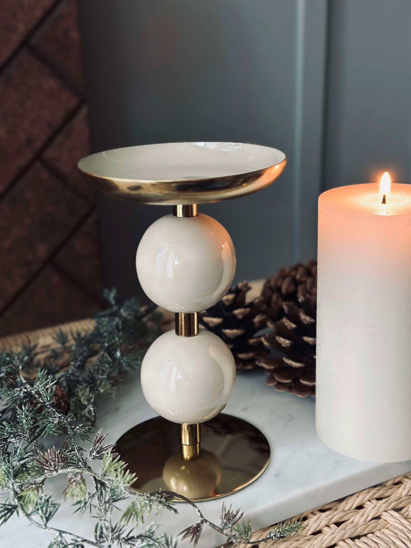 Ljushållare NOYA 17 cm - Beige