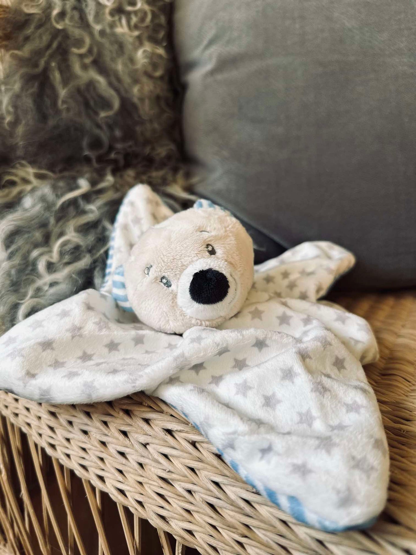 Snuttefilt för baby - Ljusblå