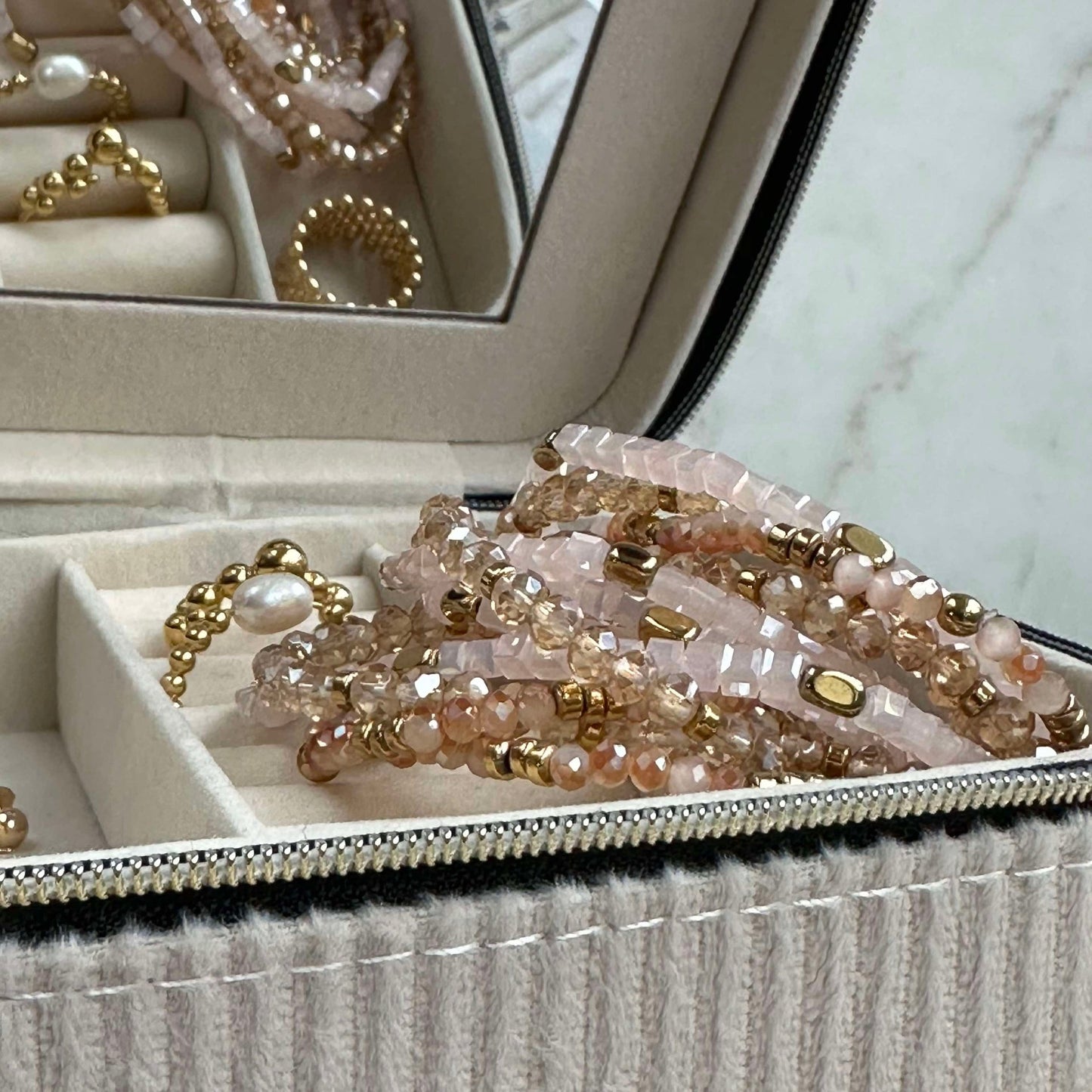 Merle Naturlig Armband - Set med 3 st