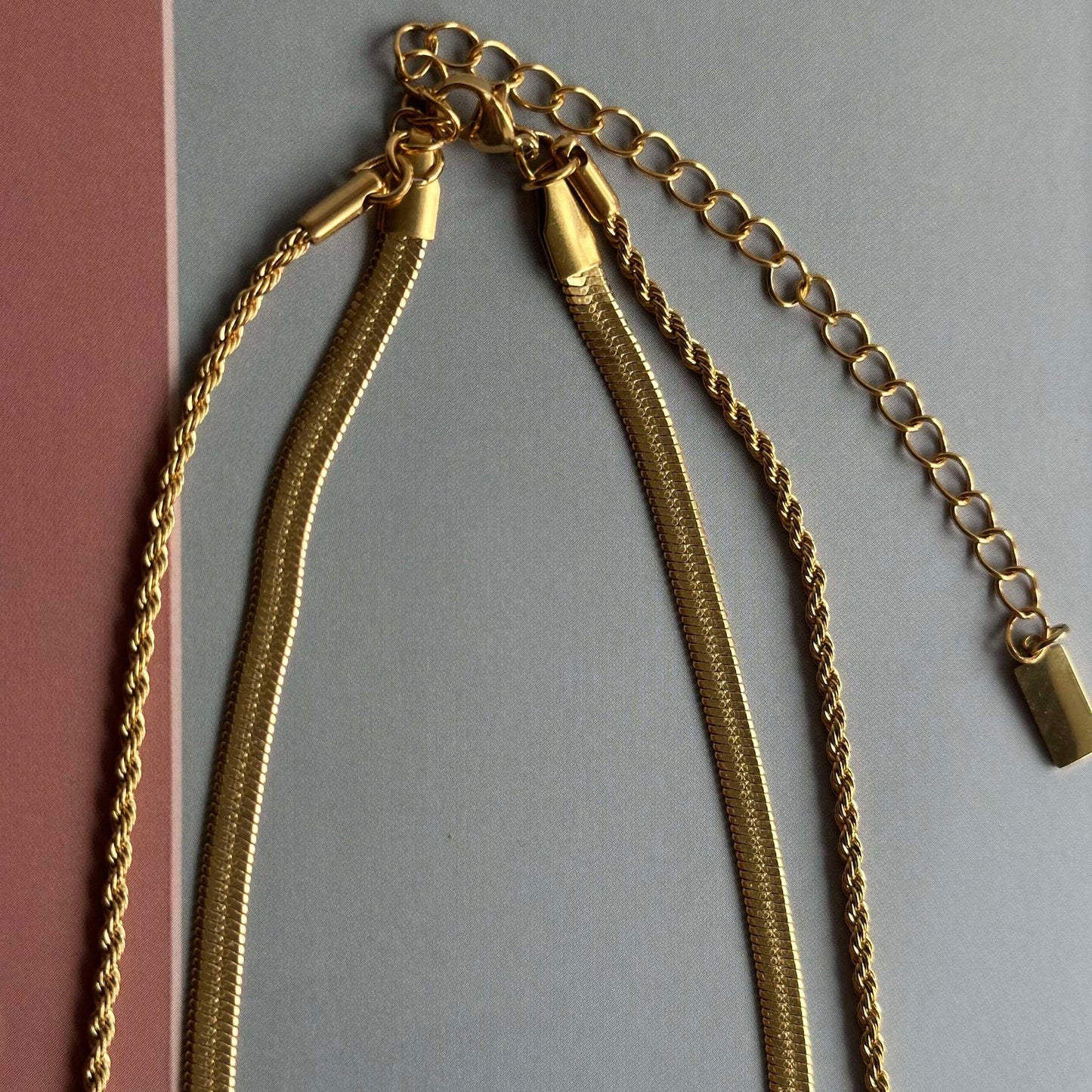 Lycka 18k guldpläterad halsband