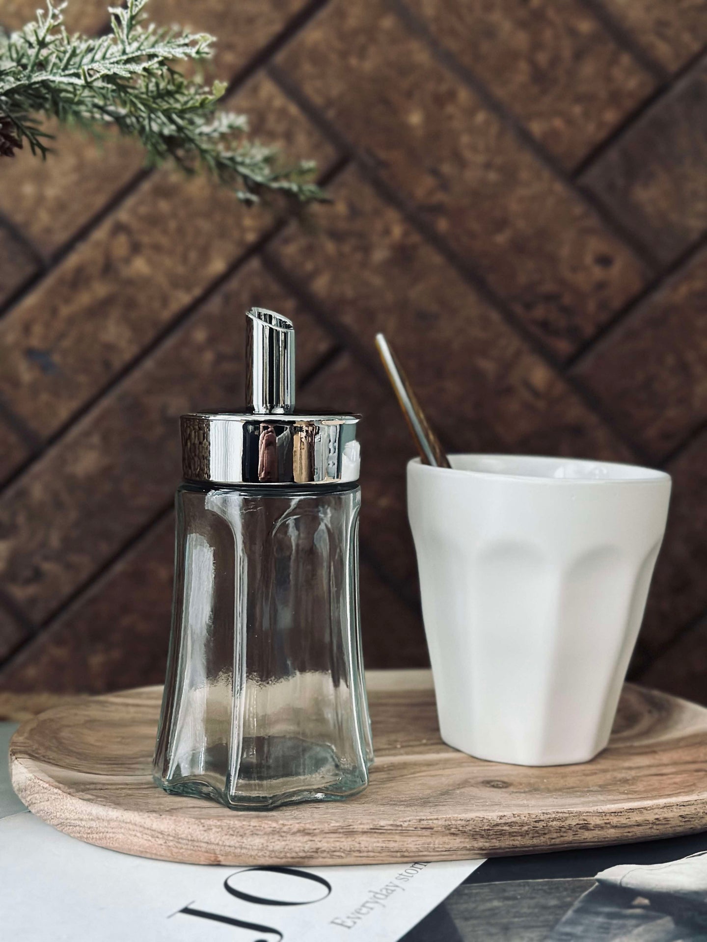 Sockerströare i glas