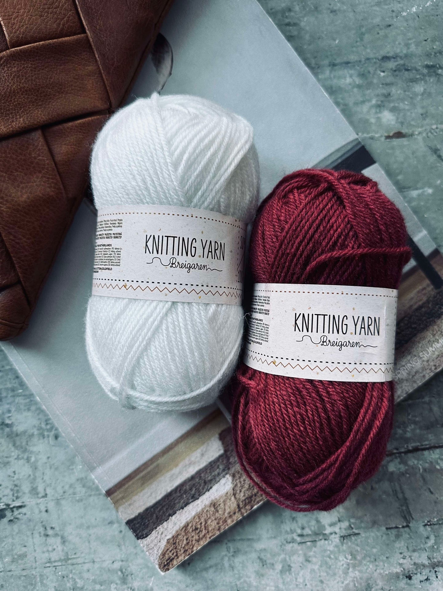 Polyestergarn 50 gram - Röd