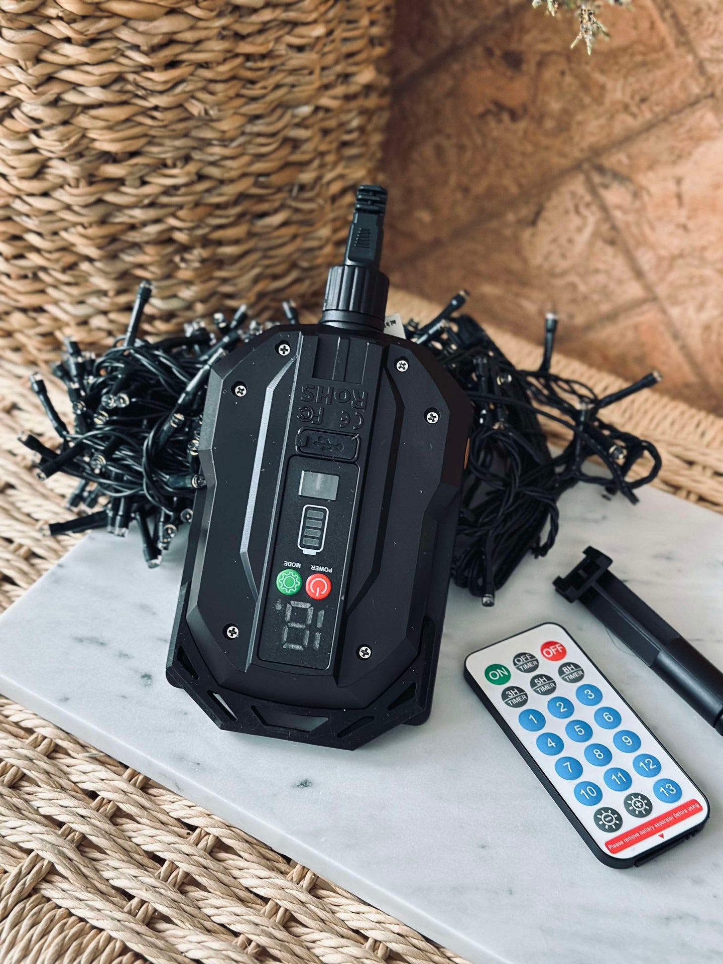 Ljusslinga med solceller och USB - 480 LED-lampor