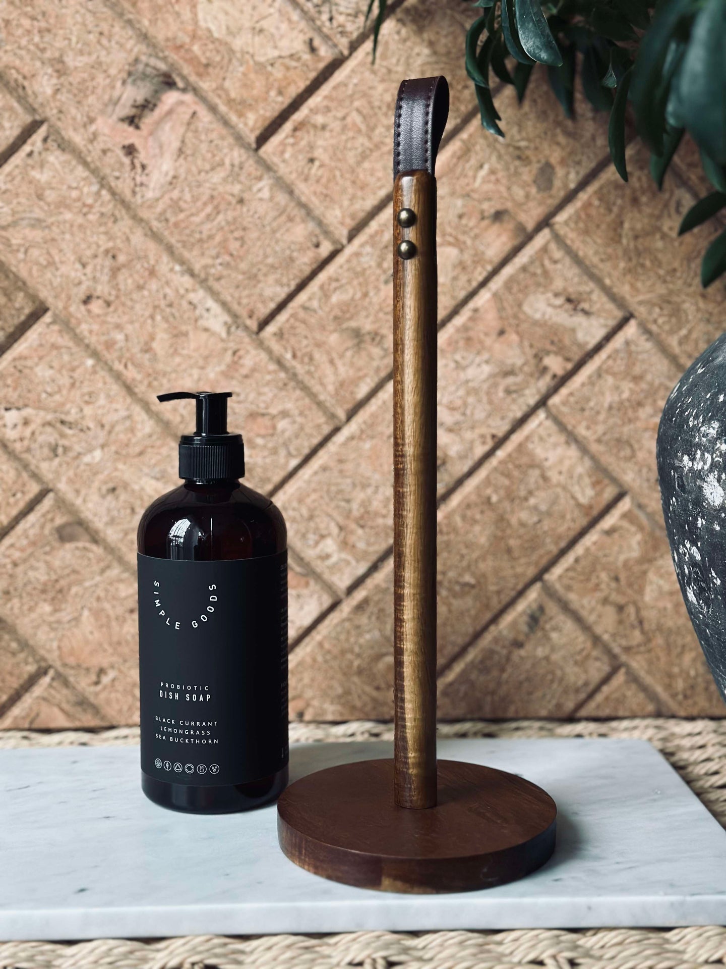 Hushållspappershållare Akacia