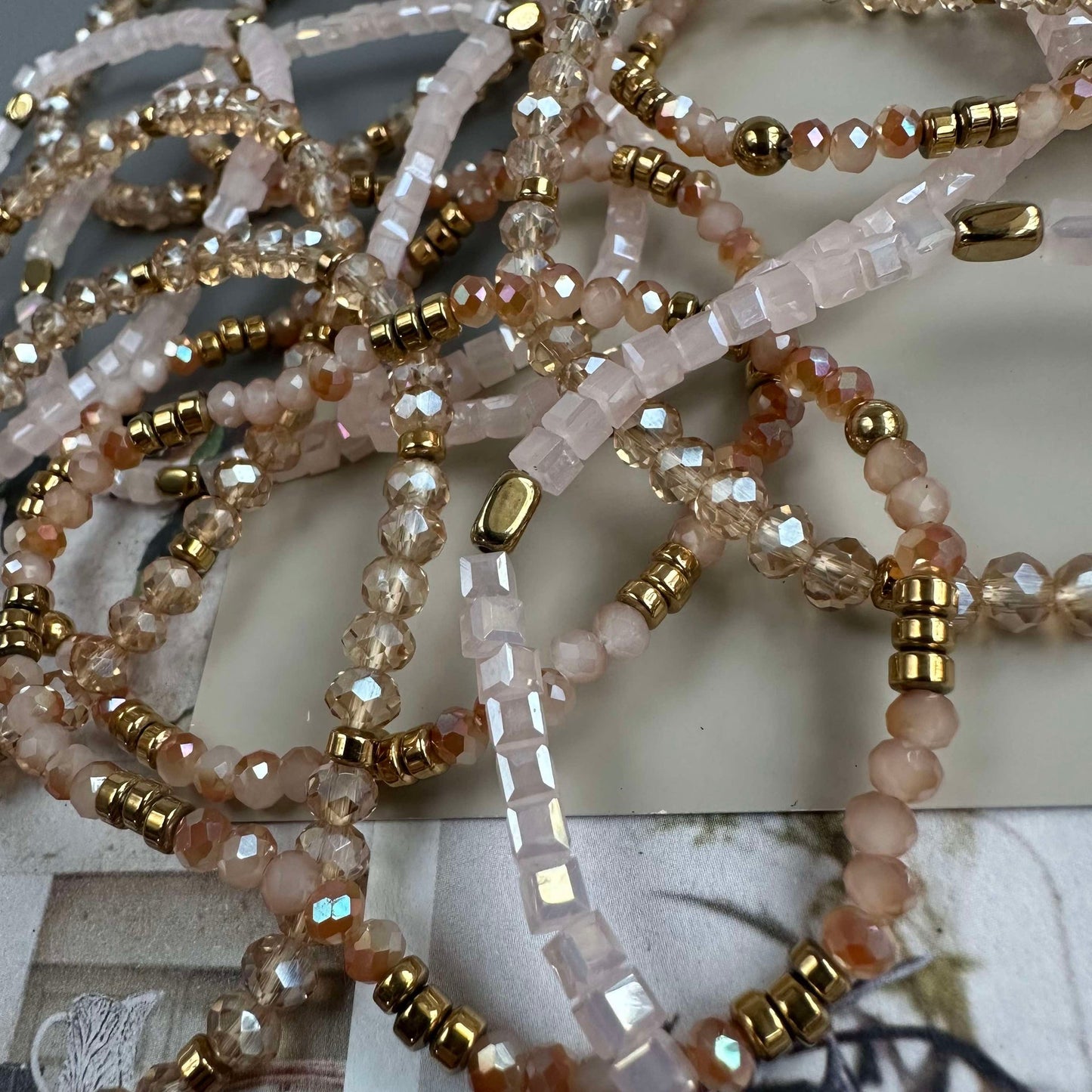 Armband Merle Natur - Set med 3 st