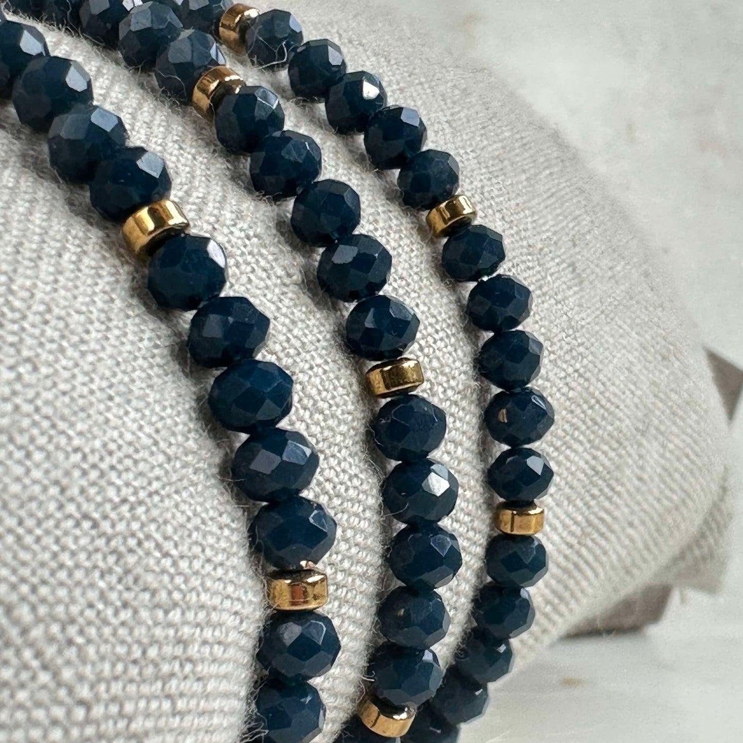 Armband Merle Havblå - Set med 3 st