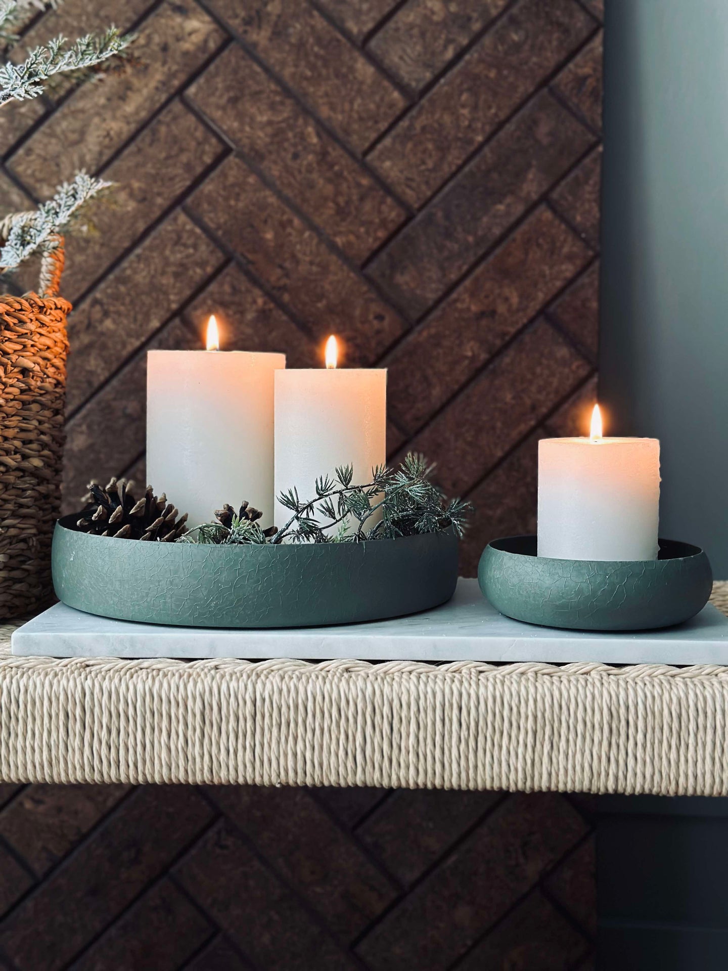 NOYA Serveringsfat 26 cm - Grön