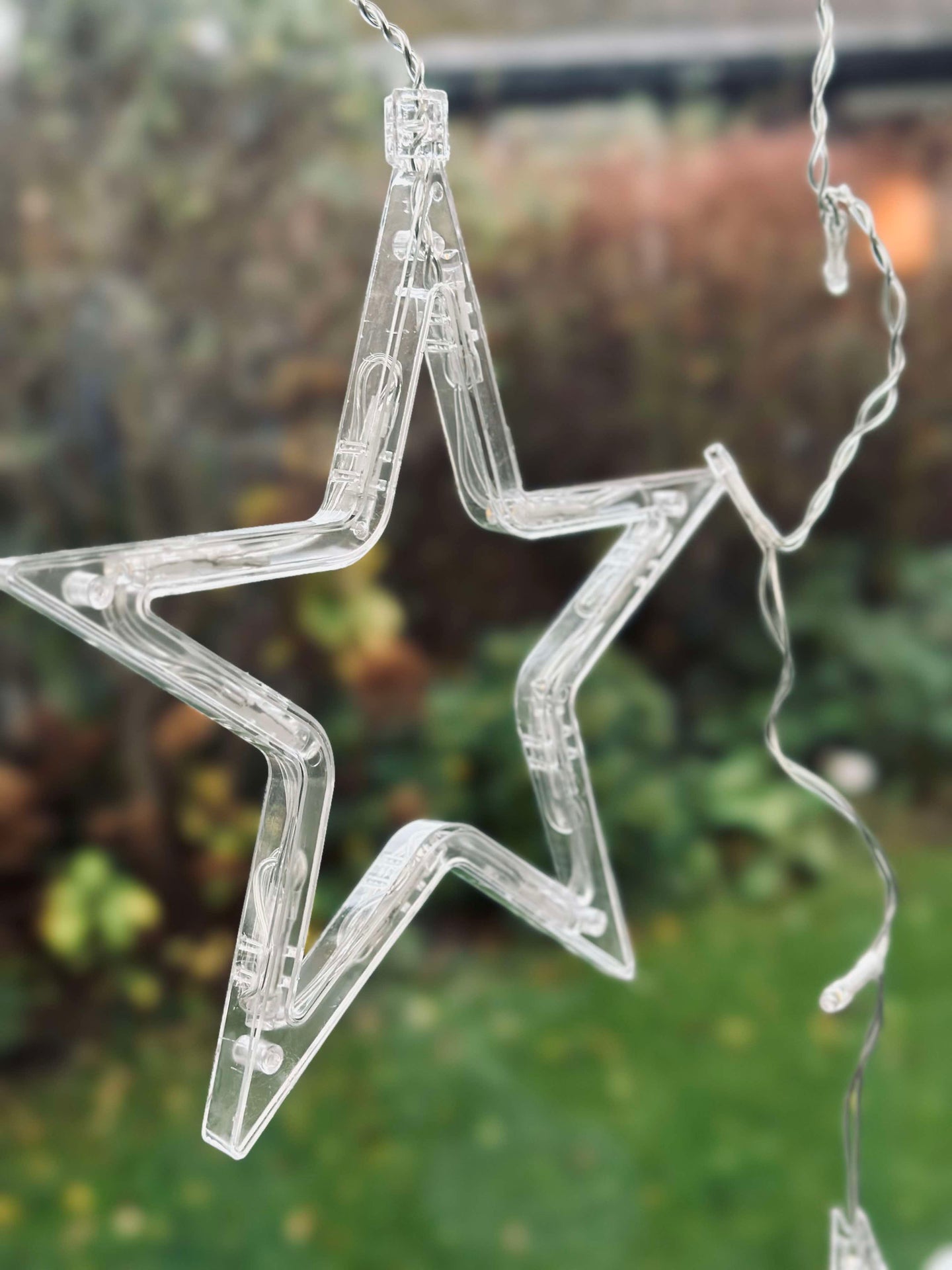 Ljusslinga med 12 Stjärnor - Godkänd för inomhus/utomhusbruk