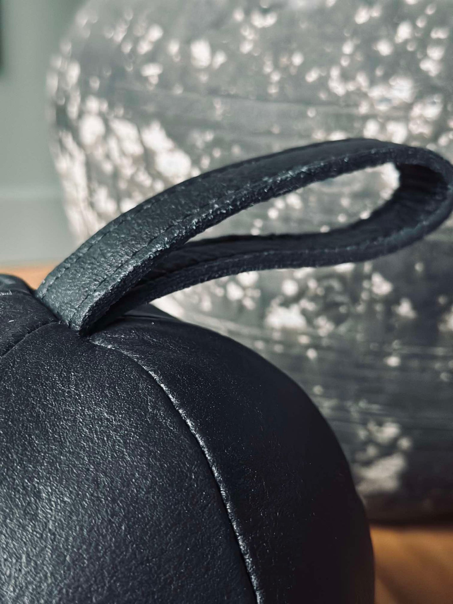 Dörrstoppare läder - Svart