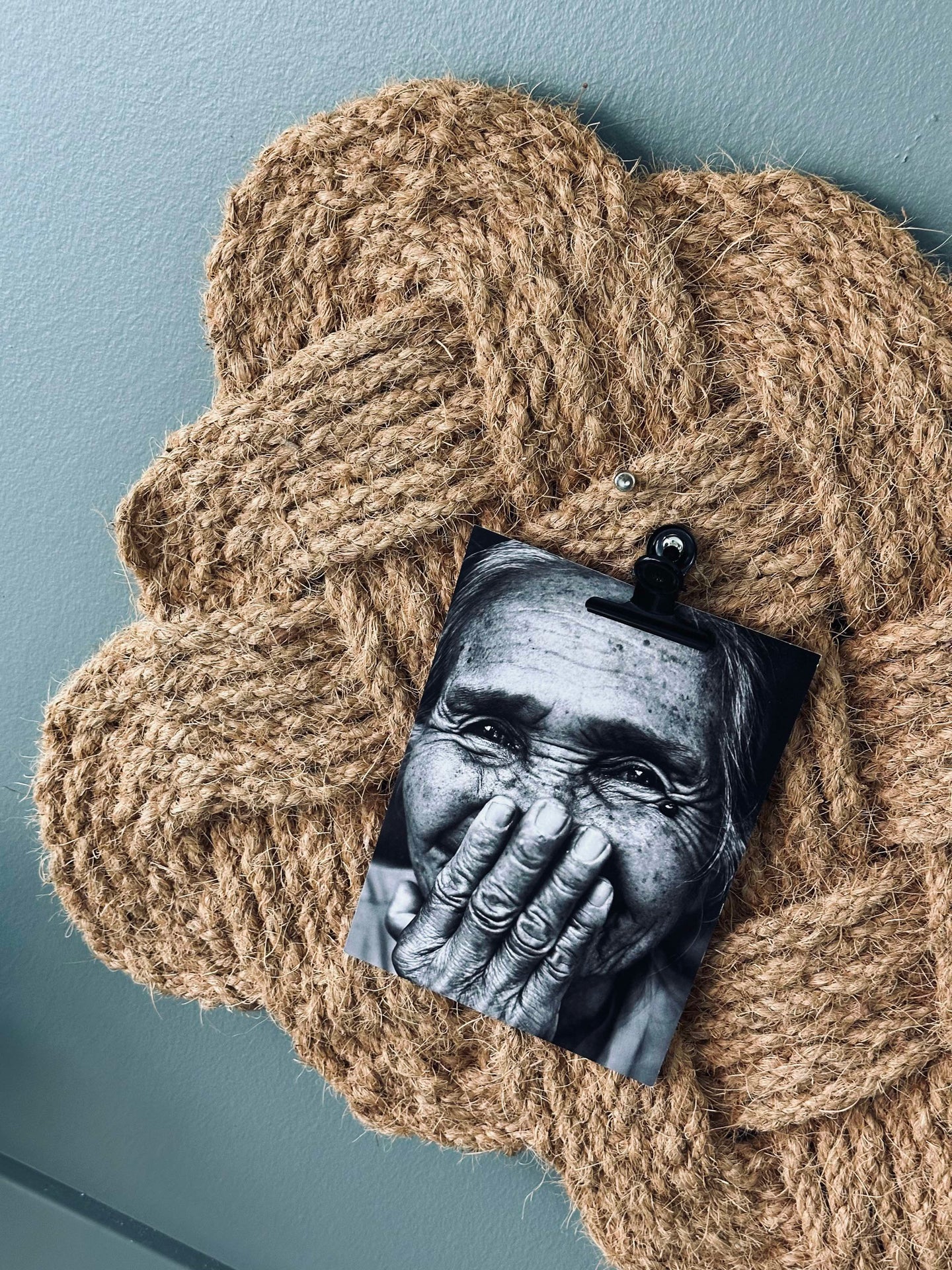 Dörrmatta knut Jute 45x75