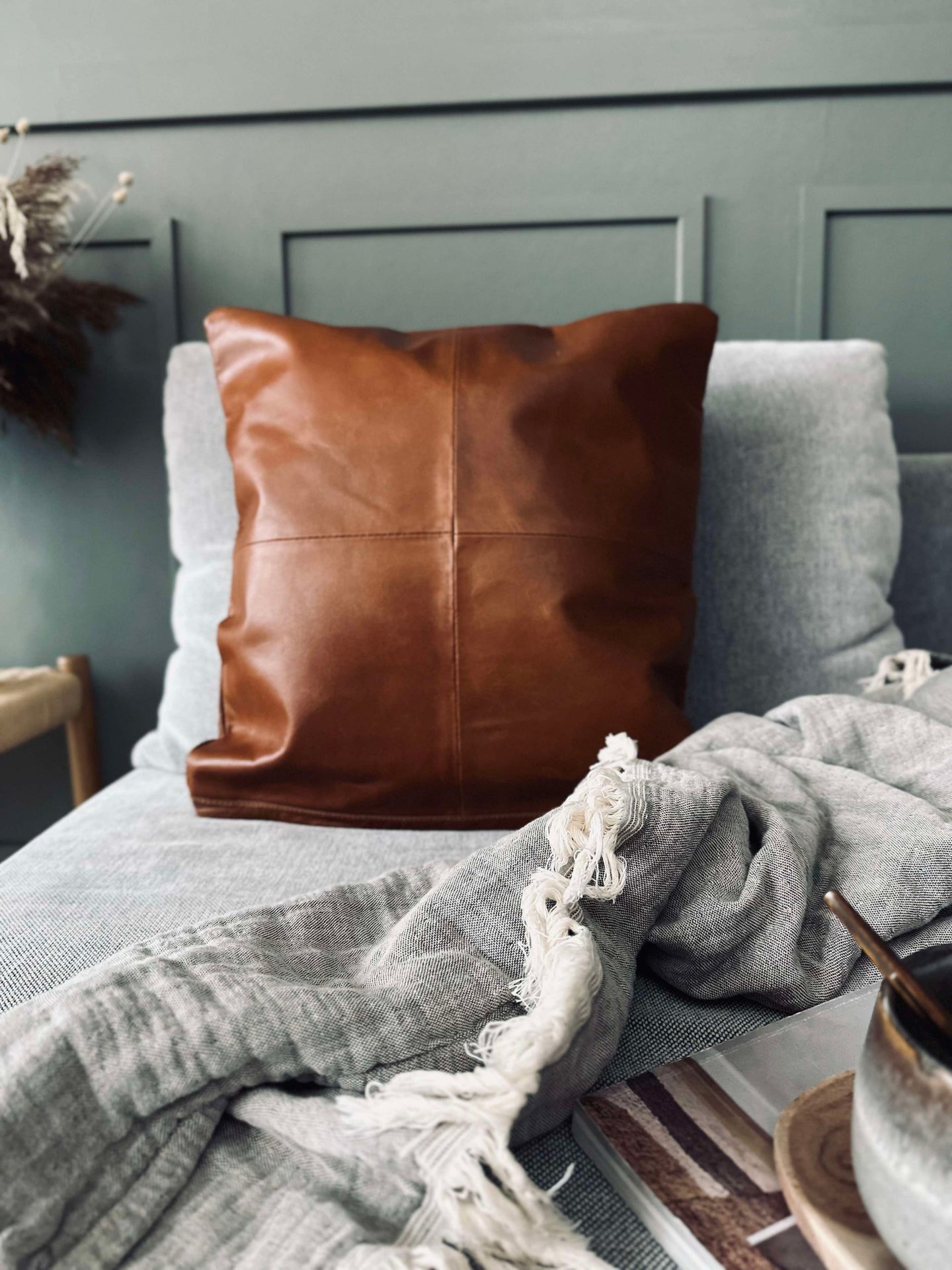 Puddfodral Läder - Cognac 45x45