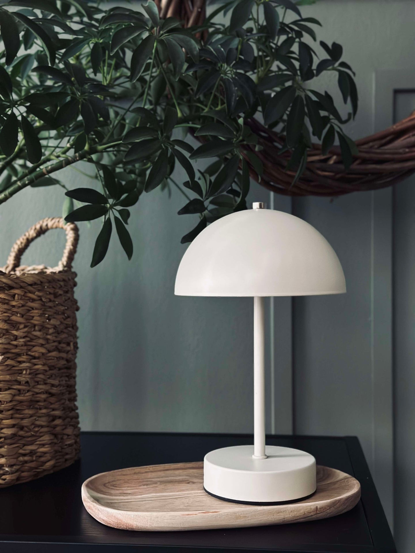 Bordslampa med touch - Vit