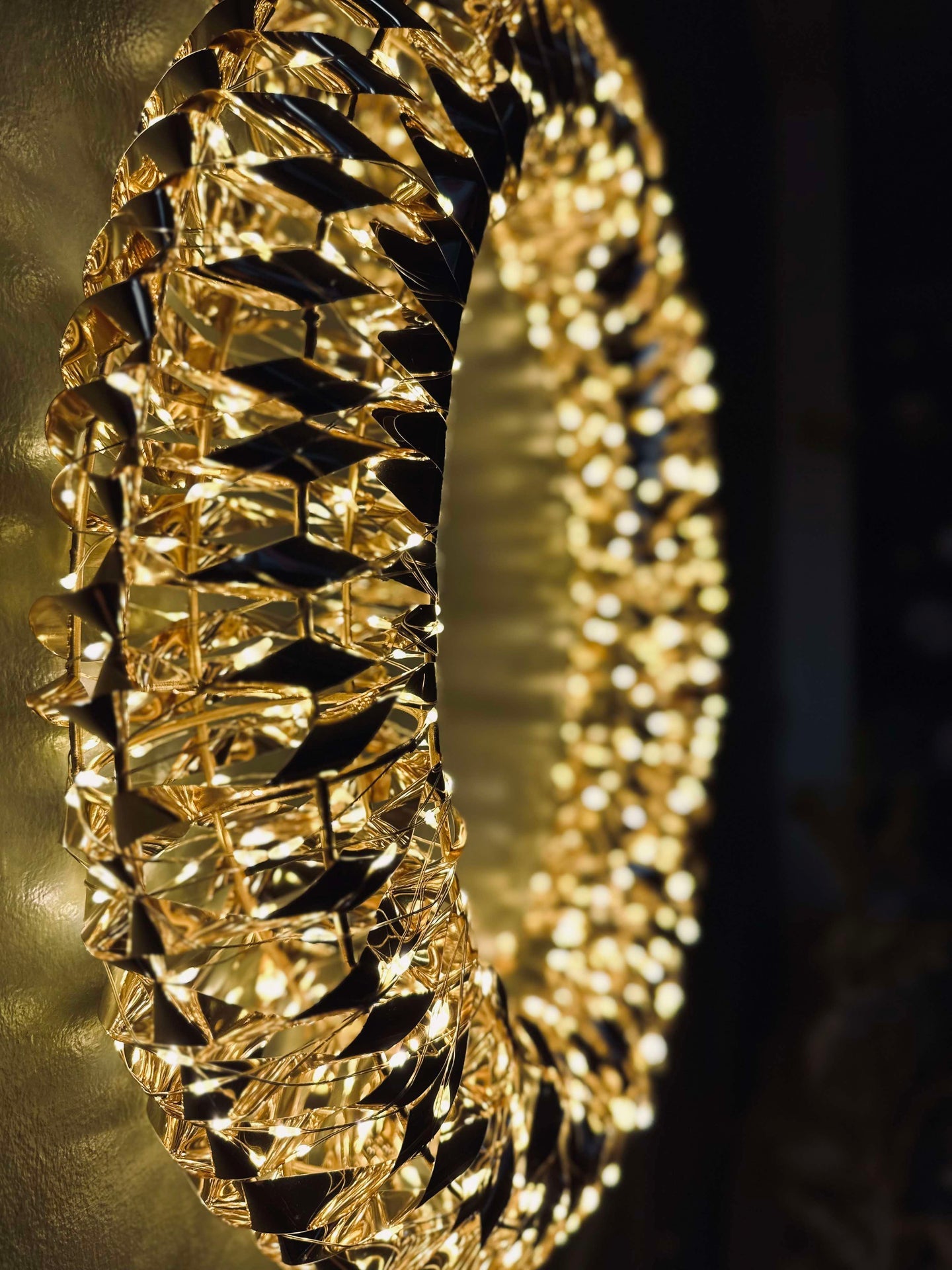 Krans med mikro LED-ljus - 38 cm