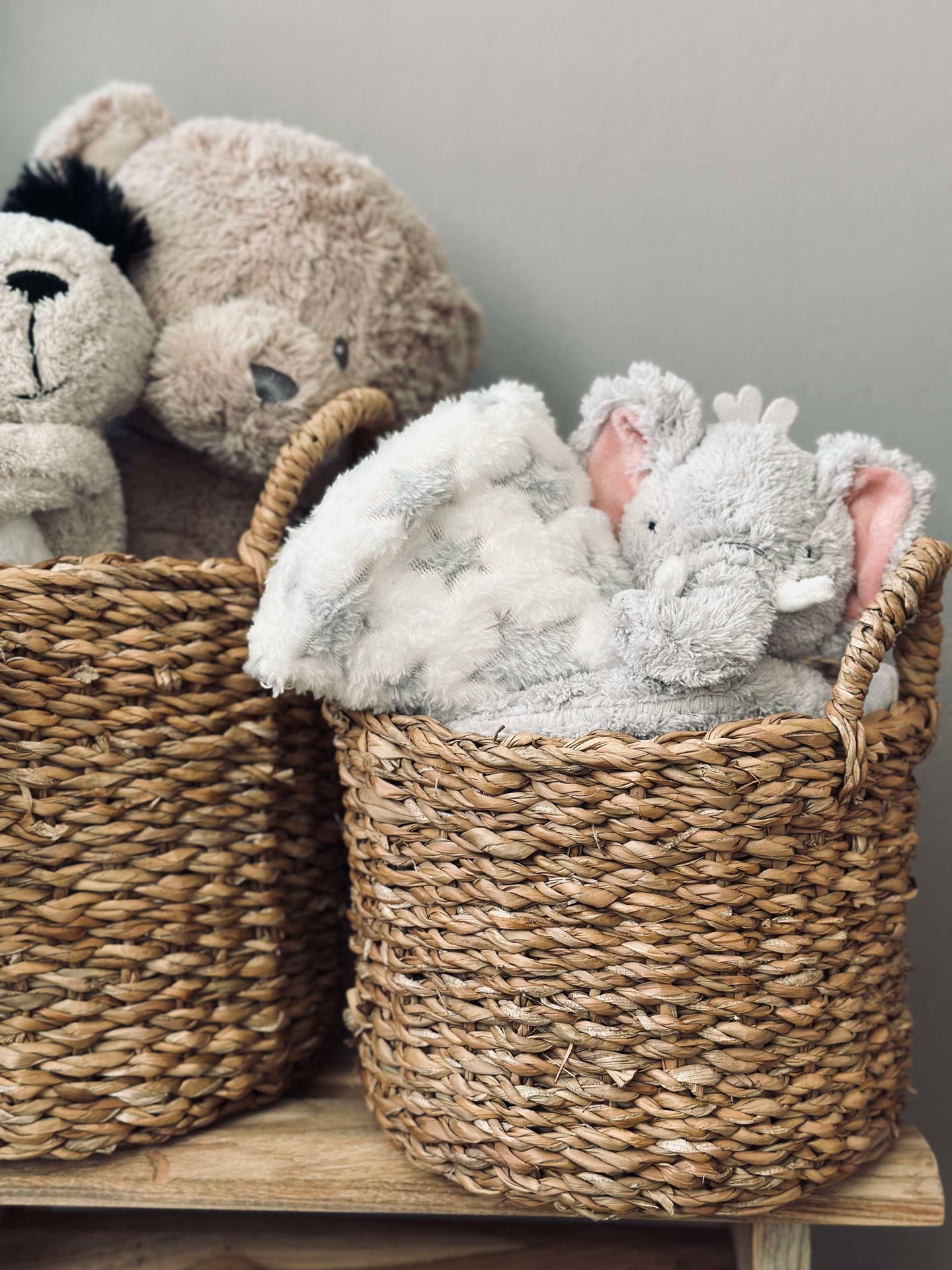 Babyfilt med nalle - Elefant