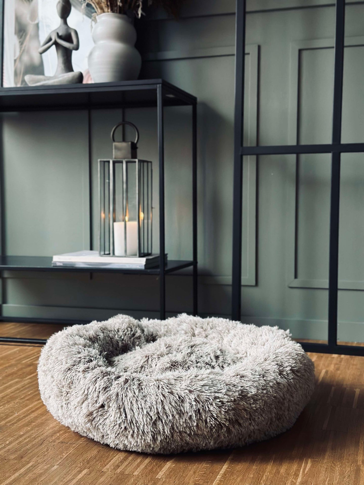 Hundbädd Fluffy - Dia 60 cm Beige