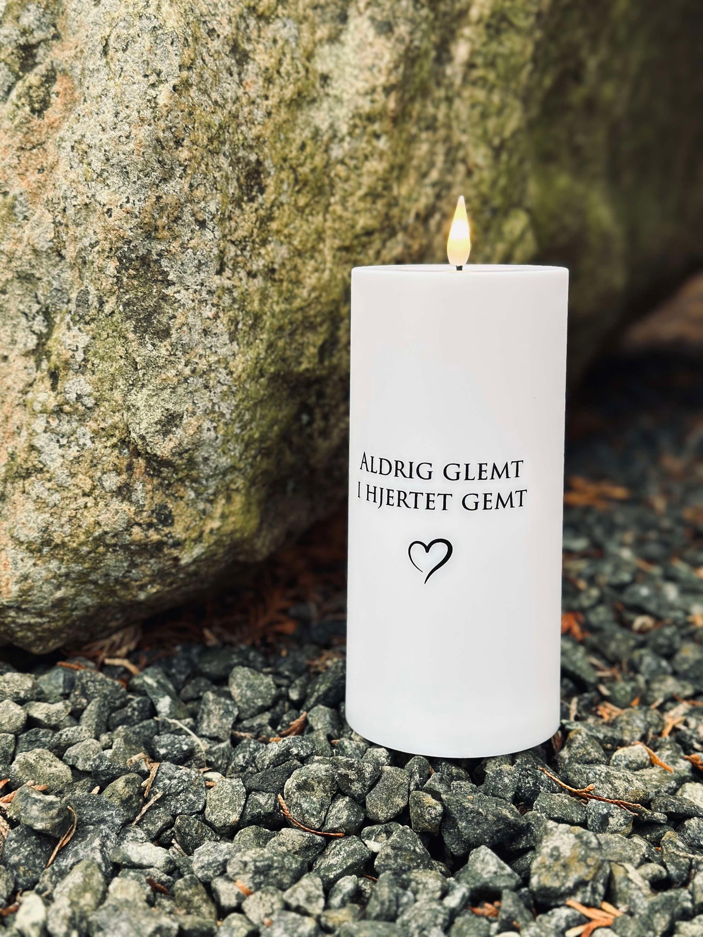 LED Gravlykta - Aldrig glömd